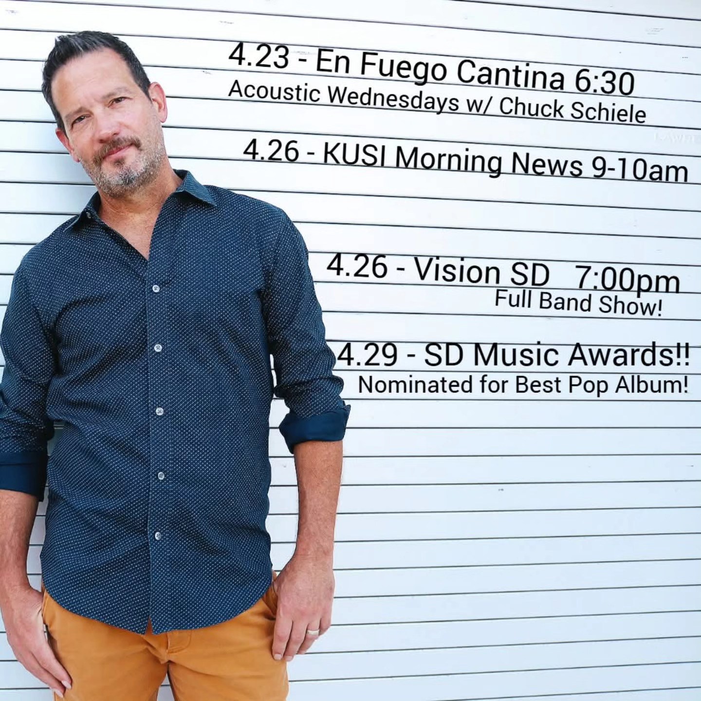 Busy and blessed this next week!! Tonight for Acoustic Wednesdays, our good friend Chuck Schiele is on tour and we are excited to have him as our special guest! And SATURDAY!!! Don't forget to grab your tickets for my show at @vision_csl - full band awesomeness and I can't wait!! w @asvp_nico @dylankebow @collinelliott82 .
Tix in bio