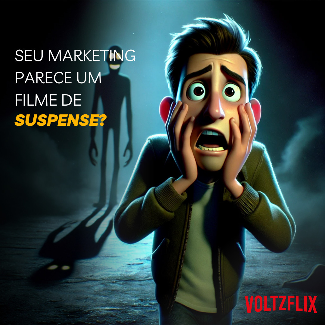 Imagine sua empresa em um verdadeiro filme de suspense. A cada clique, um novo mistério. Será que sua campanha vai alcançar os resultados esperados? O protagonista? Você, preso em uma trama de incertezas.
Mas atenção! Algo sombrio está à sua volta: o marketing sem estratégia. Ele destrói seus esforços e mantém sua marca nas sombras. Será que sua empresa conseguirá escapar dessa armadilha?
Voltzflix apresenta: O Marketing sem Estratégia. Um suspense que sua empresa não pode se arriscar a viver. Quer evitar esse final trágico?
Venha falar com a Voltz Marketing e escreva um novo roteiro para o sucesso digital da sua marca!
#Voltzflix #MarketingDeSuspense #EstrategiaDigital #MarketingSemMedo #PerformanceDigital #VoltzMarketing #FujaDoMarketingErrado #PresencaOnline #ResultadosReais #MarketingDePerformance