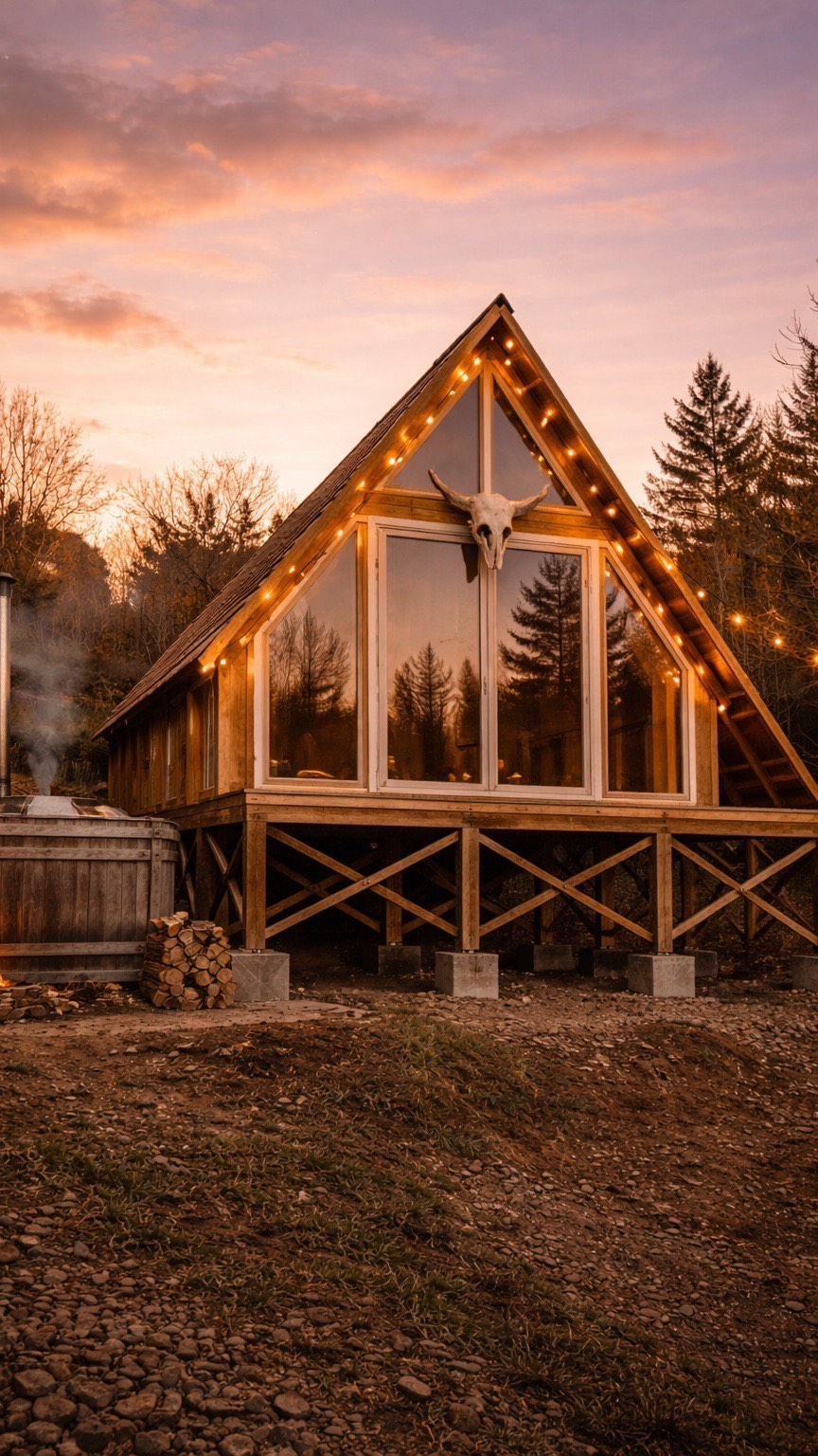 Un rêve qui devient réalité ! ✨
L’obtention d’un permis de construire pour une maison A-frame, imaginée pour proposer des nuits atypiques dans l’univers Wild Whispers.
Aujourd’hui, la A-frame est en travaux 🔨
Les espaces sont encore bruts, mais l’essentiel est déjà là : les volumes, la lumière, les premières sensations.
Ce projet, c’est l’envie de transformer une idée en lieu.
De donner une forme tangible à un univers de marque, et de créer un hébergement atypique où l’on se sent immédiatement à sa place 🪶
Ici, tout est pensé pour ralentir, pour se déconnecter du rythme quotidien.
Un équilibre entre architecture, confort et atmosphère.
Cette maison A-frame ne sera pas seulement un logement touristique, elle sera une expérience de séjour, une parenthèse douce, un espace que l’on habite autant avec le corps qu’avec l’esprit.
Ce room tour marque une étape importante.
Le projet avance, l’univers s’installe, et chaque détail nous rapproche du moment où vous pourrez, à votre tour, y passer une nuit avec un bout de notre cœur dedans !
Qu’est ce que vous en pensez ? 🥹
#roomtour #aframecabin #travaux