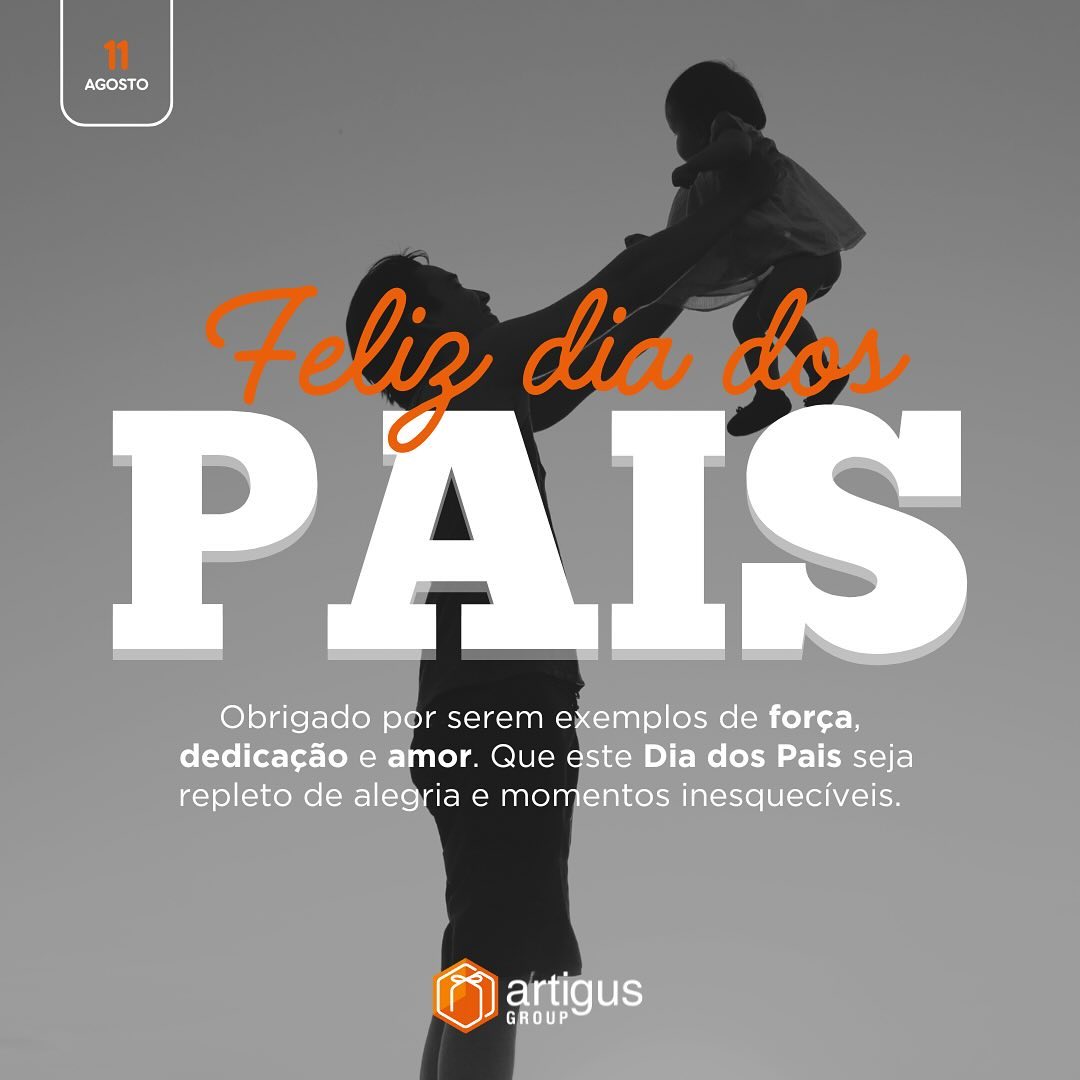 Que este dia dos Pais seja repleto de alegria e momentos inesquecíveis.
Equipe Artigus Group 🧡
