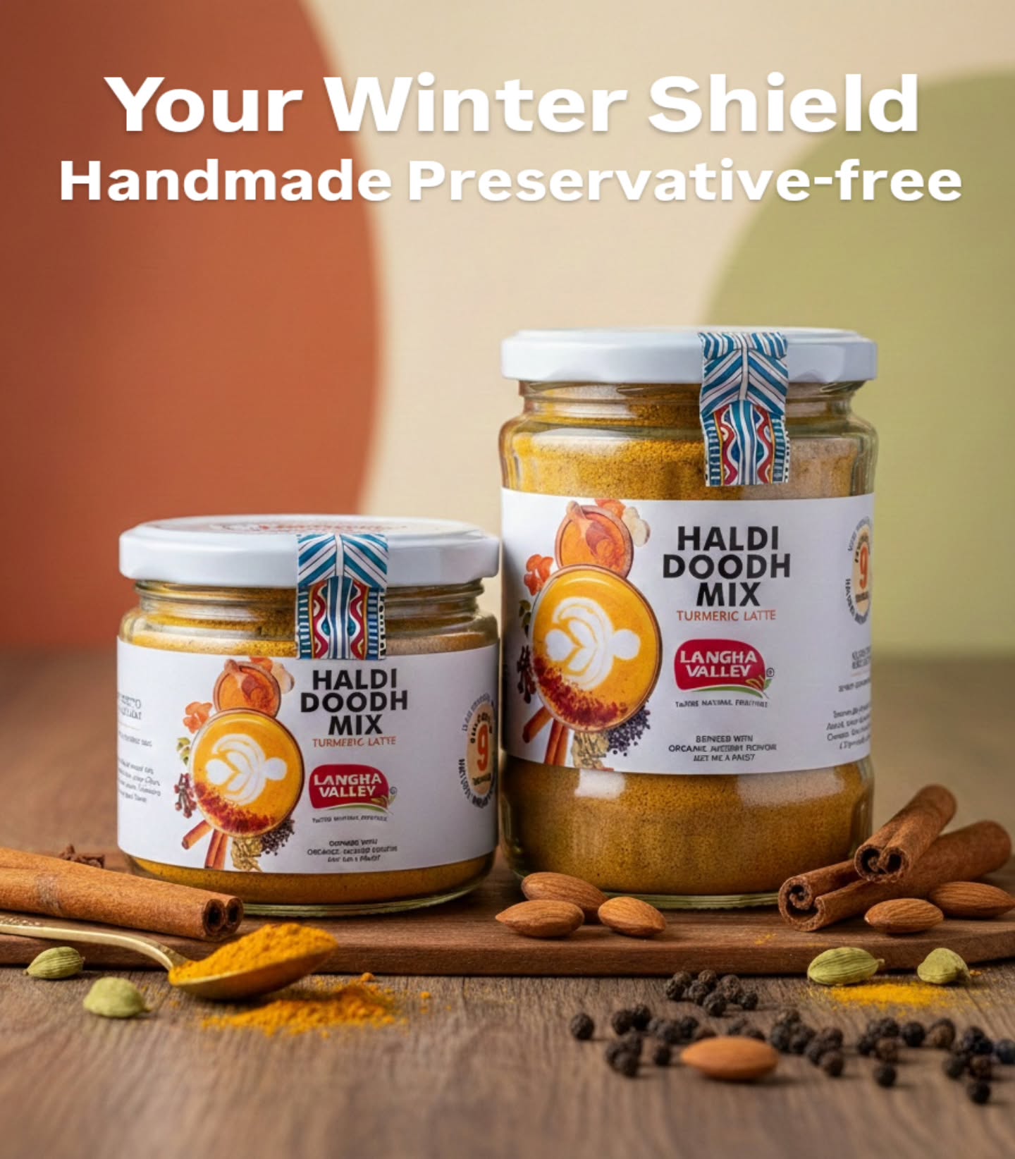 Winter's favorite comfort, Langha Valley's Best Seller Haldi Doodh Mix wraps you in warmth with every sip.
Made with pure turmeric and chosen spices, it's the perfect nightly ritual to soothe and strengthen immunity.
Order now 🌼
Link in the bio
#langhavalley #turmericlatte