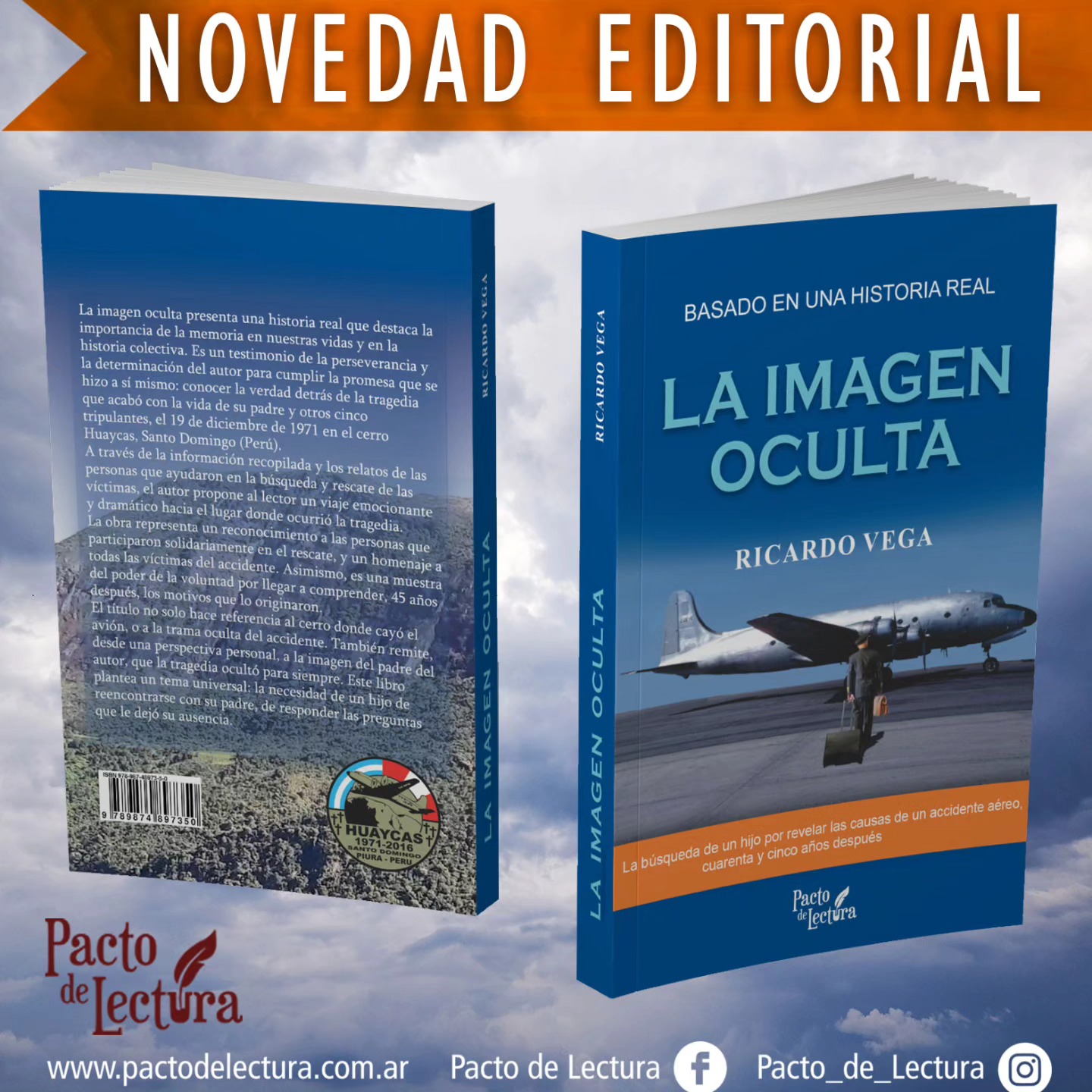 📢📖Novedad editorial
"La imagen oculta" de Ricardo Vega
#hechosreales #basadoenhechosreales #nuevolibro #lanzamientoeditorial #aviación