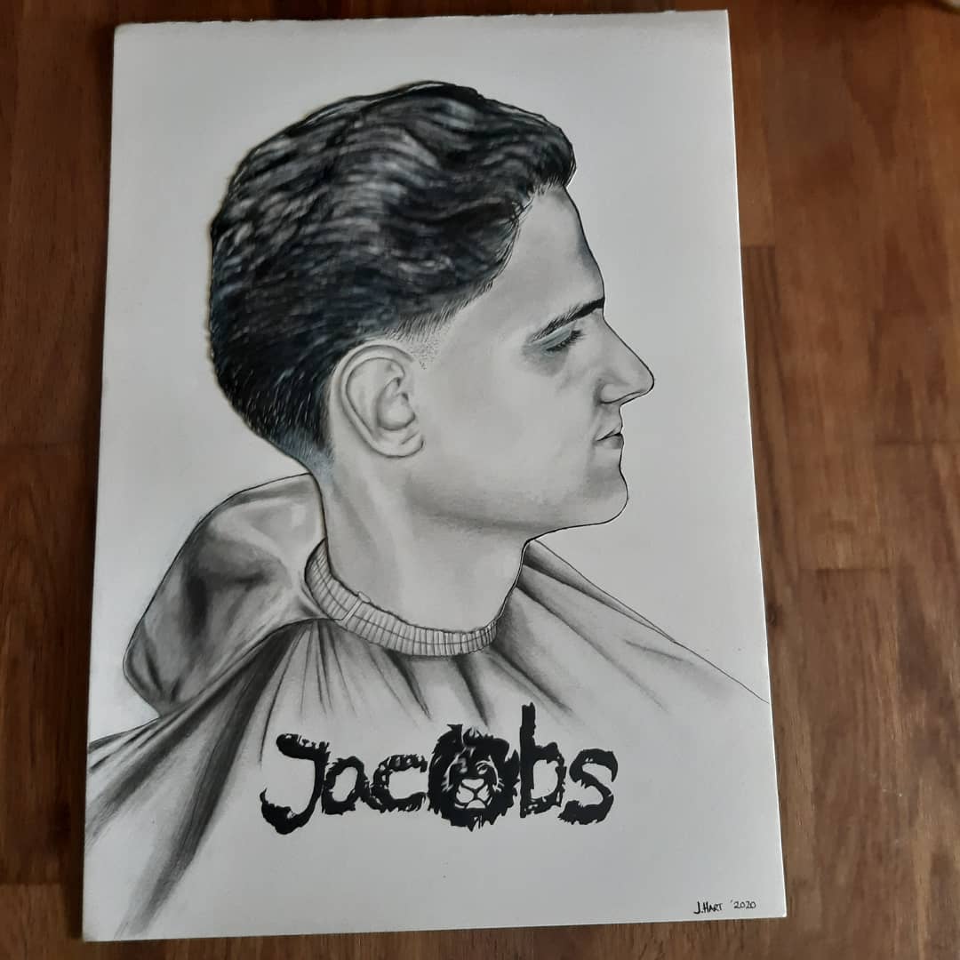 Drawing for my sons new barbers shop.....
Jacob's Barbers Bramley.....