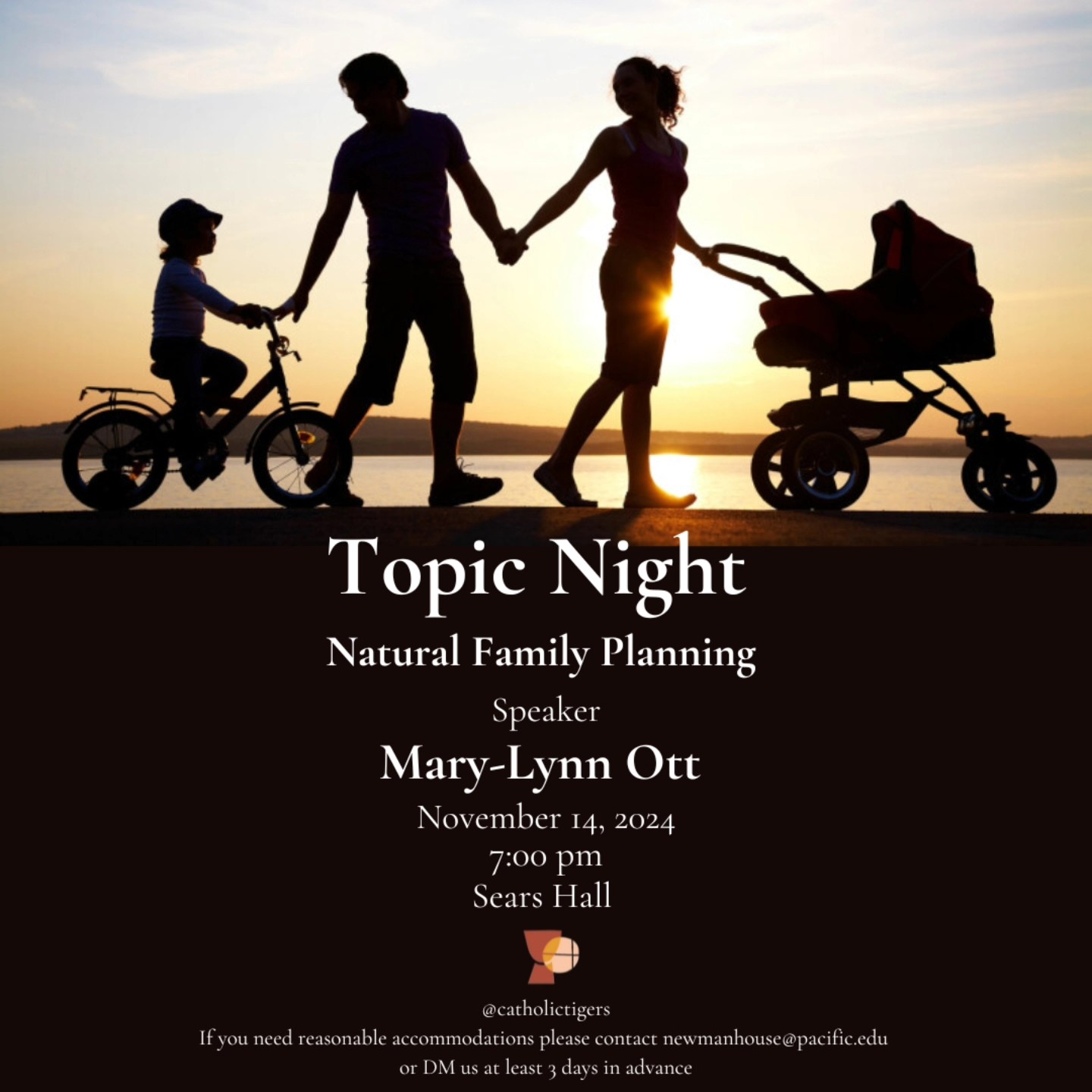 Come learn about Natural Family Planning in Sears Hall on Thursday, November 14th at 7 pm!!
We hope to see you there 🙏🏼✨️