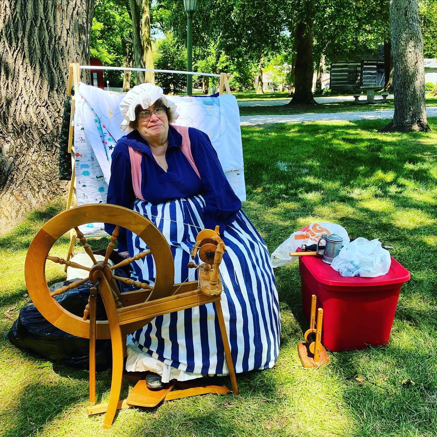 Come visit us this Thursday and Friday from 1-4 PM to see local Pamela Gash, a Civil War reenactor, who will work on crafting skills from the time!
#laneplace #uniquelymoco #crawfordsvilleindiana #reenactment #livedemo #civilwar
