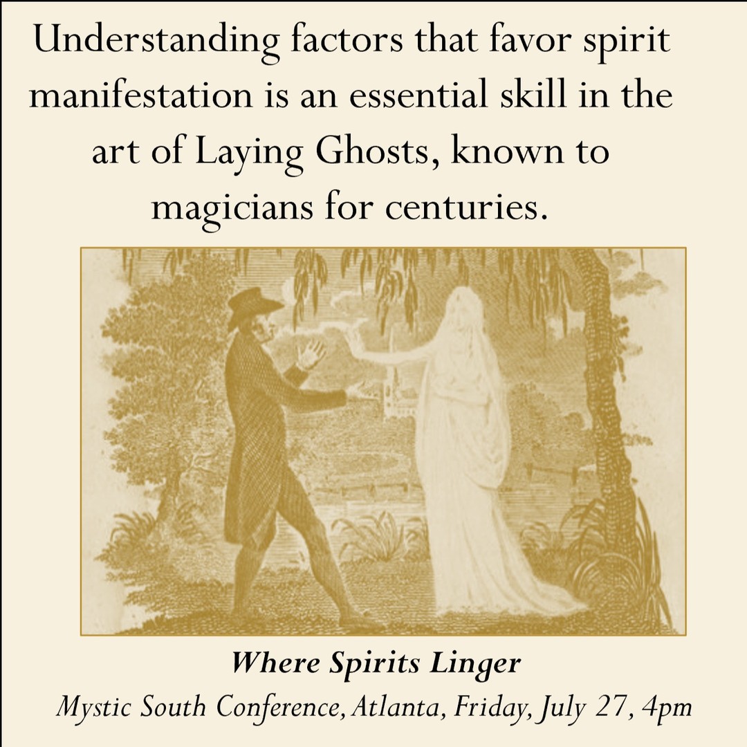 Have you ever wondered why some places are more prone to spirit apparitions than others? Classical Necromancy defines the subtle states of spirit matter that help us understand factors in the magical environment that favor spirit manifestation. This is an essential skill when communicating with the dead and resolving hauntings. It also equips us with a deeper, more nuanced approach to magical practice.
We discuss this topic in detail in our book ‘Unquiet Voices, the Magical Art of Laying Ghosts’, including how to diagnose the effects of topography, atmosphere and materials, as well asintroducing techniques that can mitigate, enhance or transform conditions conducive to the manifestation of spirits. By special request, we will be giving a workshop at Mystic South in Atlanta - ‘Where Spirits Linger.’ Join us if you can! https://mysticsouth2024.sched.com/event/1d7My/where-spirits-linger
#ghosts #hauntings #paranormalinvestigation #spirits #necromancy #witchesofinsta #mysticsouth#atlantaevents #occultphilosophy#paganwitch #paganism