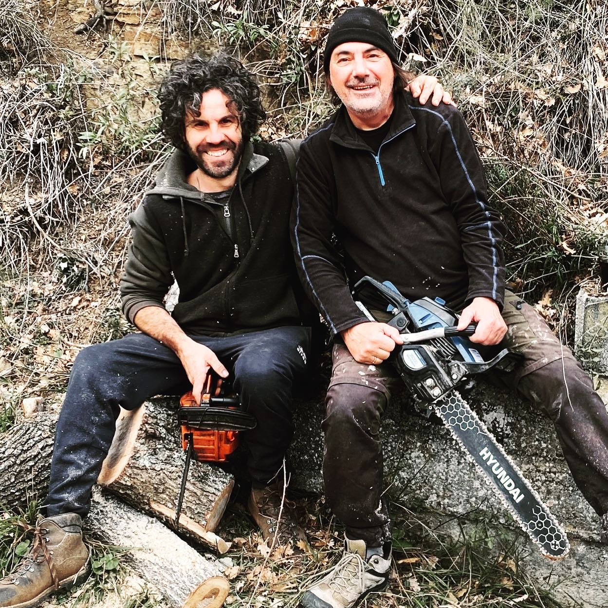 Working class heroes! André & Alex. #apricale #liguria