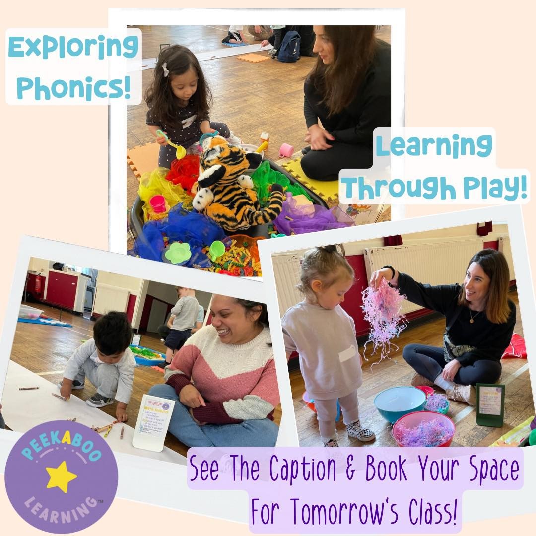 🥳 Learning Through Play Tomorrow! (Friday 23rd September)
🥰 I love to see how much fun little ones have when they are exploring phonics activities with their parents
🔝 There is still time to join me in tomorrow’s class, book via the link in my bio now!
🎨 Exploring phonics through play, including arts & crafts, messy play, small world and so much more!
💜 Led by experienced former primary school teacher, Gemma
📅 Every Monday & Friday (term time)
📍 Victory Hall, Chigwell
⏰ 10-10:45am
🧸 17 months-4 years old
💫 Please note, pre-booking is essential before attending any Peekaboo Learning classes.
.
.
.
#learningphonics #phonicslearning #primaryteaching #primaryeducation #finemotorskills #eyfslearning #thingstodowithkids #thingstodoinchigwellforkids #letthemplay #makelearningfun #learningthroughplay #learnthroughplay #2yearolds #3yearolds #4yearolds #buckhursthillmums #redbridgemums #hainaultmums #loughtonmums #essexmums #wooodfordgreenmums #chigwellmums #eppingmums #woodfordmums
