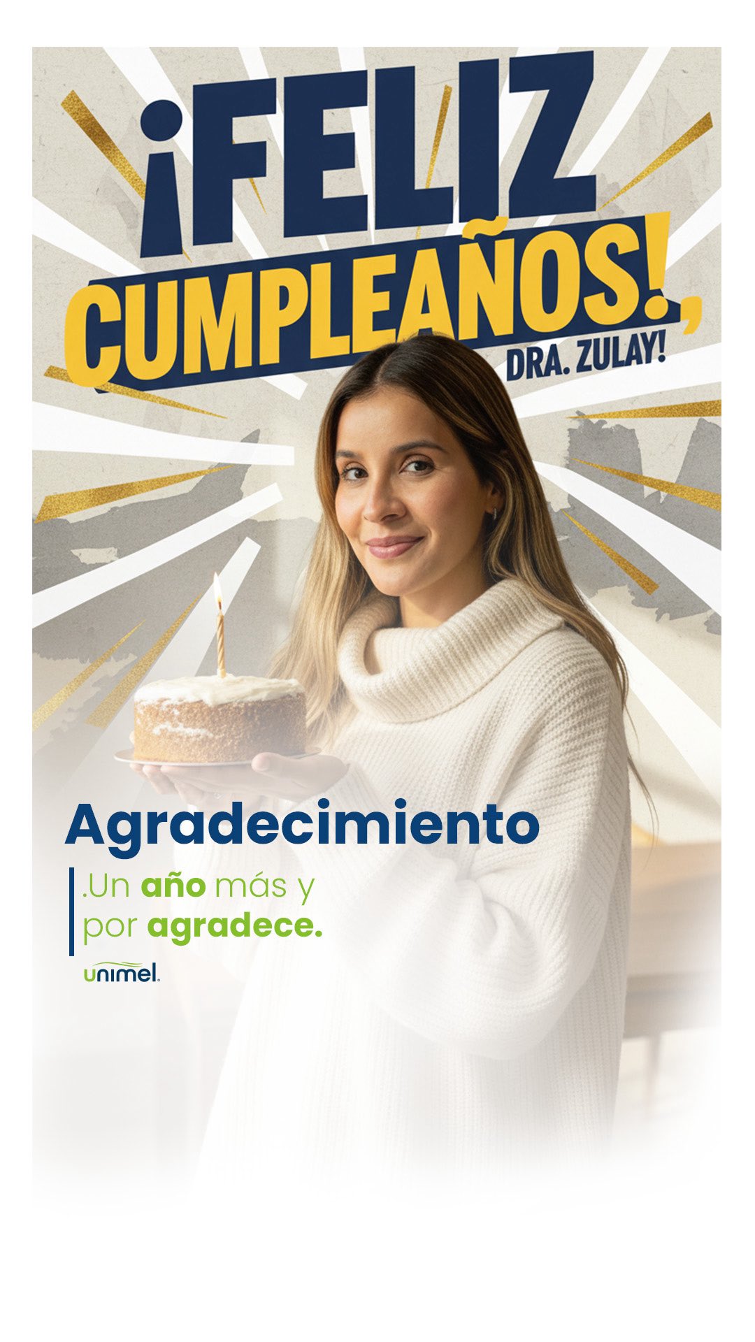 Gracias a todos por cada mensaje, cada llamada y cada muestra de cariño en este día tan especial.
Celebrar un año más de vida rodeada de tanto afecto me recuerda lo valioso que es el camino recorrido y las personas que lo hacen significativo.
A mi familia, a mi esposo, a mis padres, a mis hijas y amistades gracias por ser mi apoyo constante, mi motor y mi refugio.
Y a mi equipo de UNIMEL, gracias por este detalle tan bonito y por acompañarme cada día con compromiso, vocación y corazón.
Es un privilegio crecer y seguir construyendo juntos 🤍✨