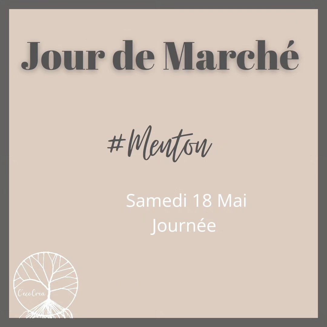 🌞 RDV à Menton demain, samedi 18 Mai 🌞
#Cecocrea
#CecocreaBijoux06
#Marché
#Menton
#AlpesMaritimes06