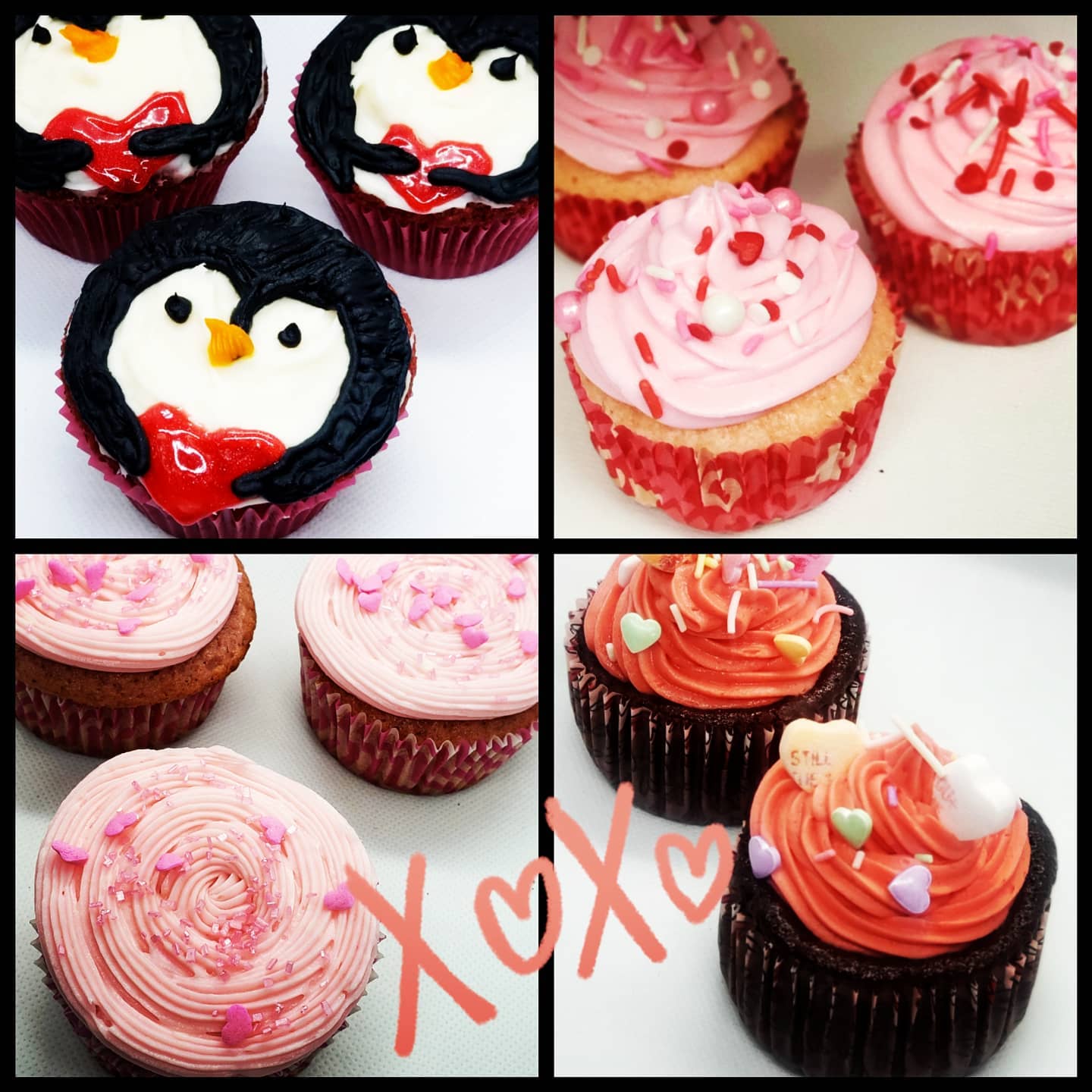 Alcoholic Valentine's Day Cupcakes
(Flavors starting at top left)
1. Bourbon Red Velvet
2. Champagne & Strawberries
3. Bailey's Strawberry & Cream
4. Vodka Chocolate & Strawberries
Still time to place your order and surprise your sweetie with Alcohol infused cupcakes this Valentine's Day!
#alcoholincluded #alcoholicsweets #drunkendesserts #alcoholicdesserts #valentines #cupcakes #champagne #strawberry #chocolate #redvelvet #bourbon #vodka #sweets
