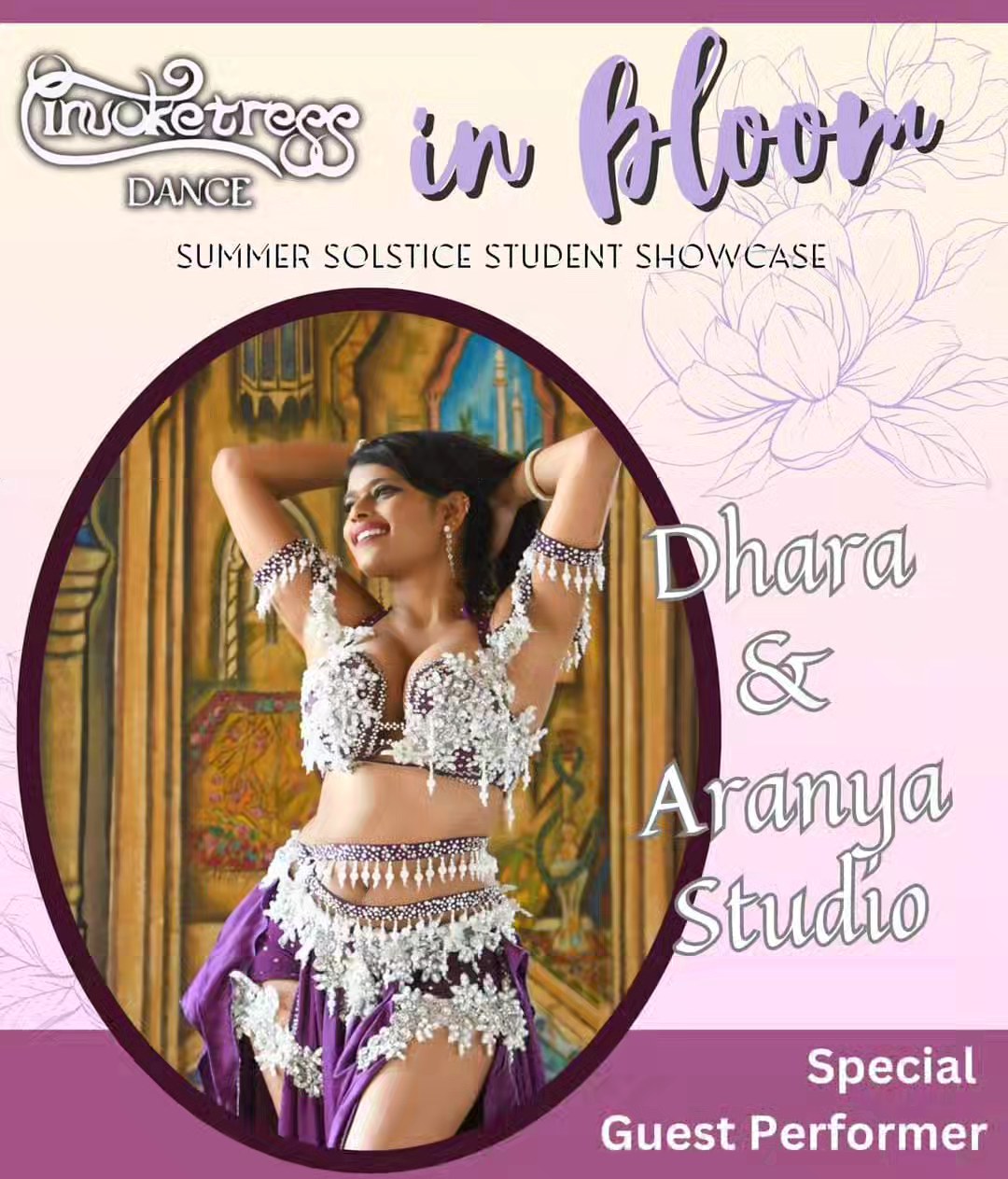 We are excited to announce our special guest performers, Dhara @dhara.bellydance and her dancers of Aranya Studio @aranya.bellydance , gracing our "In Bloom" stage for their first time!
Dhara is a belly dance artist, yogi and artistic director of Aranya Belly Dance & Movement Studio in Waterloo Region. She started her belly dance journey more than 16 years ago in Mumbai, India and it has since taken her around the world. She has been invited as a Master teacher at events and festivals internationally such as the Tarazade Festival in Turkiye and the Al Raqs Conference. In 2019, Dhara moved to Canada where she established her belly dance school with a vision to create a space for creativity, learning, and self-exploration.
Ticket link in bio!
#show #bellydancers #Guelph #Invoketress #Invoketressdance #inbloom #bellyblush #bellydance #showcase