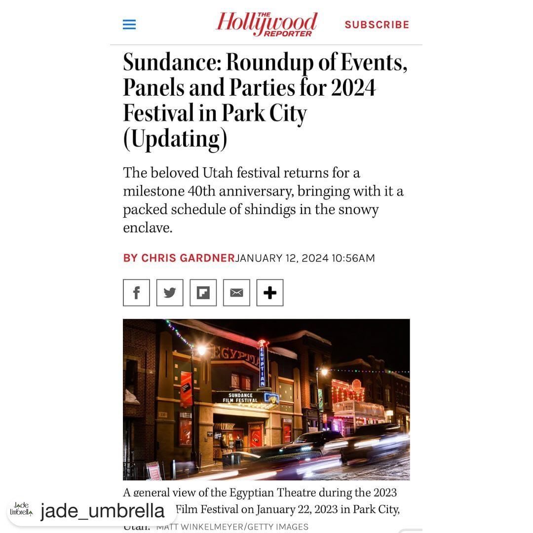 #Repost @jade_umbrella with @get.repost
・・・
It’s our favorite time of year! #Sundance! These events presented by @wearenfp, @mediadotcom_official and @caspianofficial are bound to #inspire and #activate your creative mind, but also get you moving and grooving thanks to the musical stylings of celebrity DJ @jongosselin1 🎧🎶 Thanks to @hollywoodreporter for the shout out! RSVP: stacey@jadeumbrella.com💚 #sundancefilmfestival #filmfestival #filmfestivals #filmfest #NFP #Mediadotcom #CaspianAgency #lounges #party #creatives #filmmaking #filmmaker #thewrap