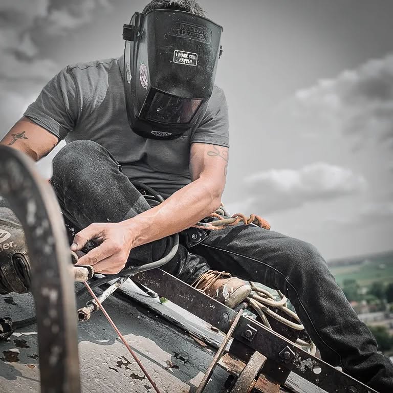 Repairs to a 100 year old rooftop tower in Ohio.