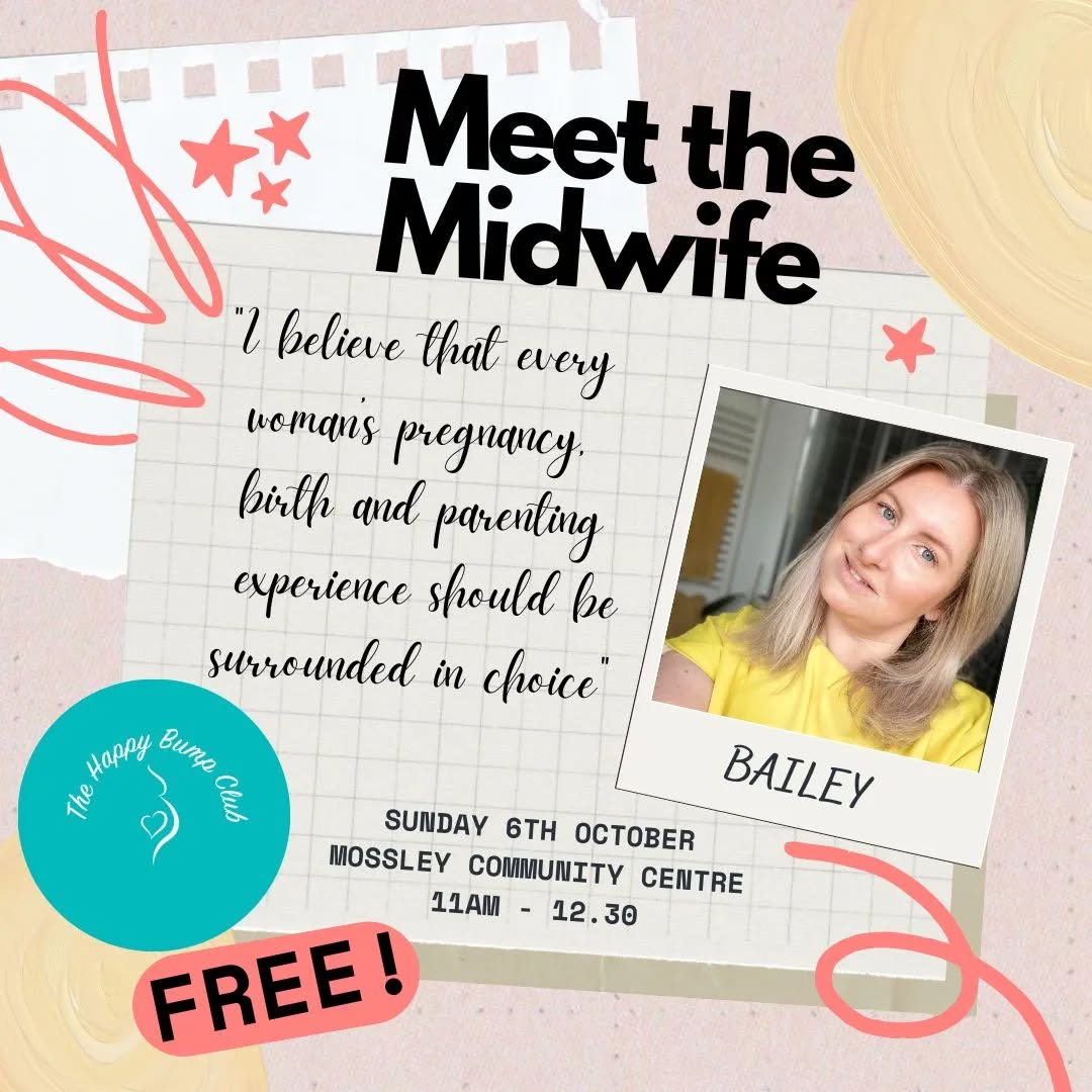 Happy Thursday folks!
Hope your week is going well?
I'm so pleased to announce that Bailey @your_privatemidwife is coming back to join us for our October session!
She is a HUGE advocate for women's choice in birth, and will be joining us to talk about birth choices, home births, and informed choices during birth. She is a wealth of information and advice so this session is sure to be amazing!
You can book your free place through eventbrite or on our website:
www.thehappybumpclub.com
https://www.eventbrite.co.uk/e/the-happy-bump-club-38-tickets-1015142236757
We will have all the usual: brews, biscuits, books and baby clothes donations!
Feel free to share with your pregnant friends! We welcome anyone who is expecting, at any stage.
I'd love to see you there!
Emma x