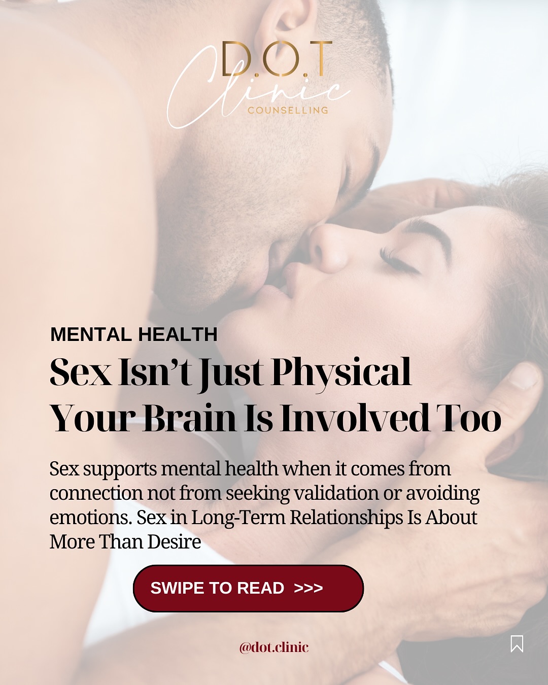 Sex isn’t just about the body, about the brain. Focus, presence, and connection are what turn the act into an experience, not just a moment. When your mind is distracted or stressed, it affects pleasure, intimacy, and emotional closeness.
Prioritize your mental health, it’s sexy too.
#mindful #mentalhealth #intimacy #love #therapy #relationships