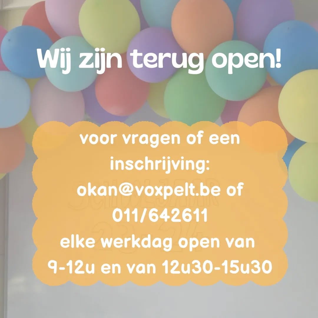 We zijn er weer! ๐คฉ
We hebben heel veel zin om de oude gezichten terug te zien, maar ook om al die nieuwe leerlingen en families te leren kennen.
Ben je nog op zoek naar een warme school om Nederlands te leren? Ben je tussen de 12 en 18 jaar oud? Maak dan snel een afspraak om je in te schrijven. ๐