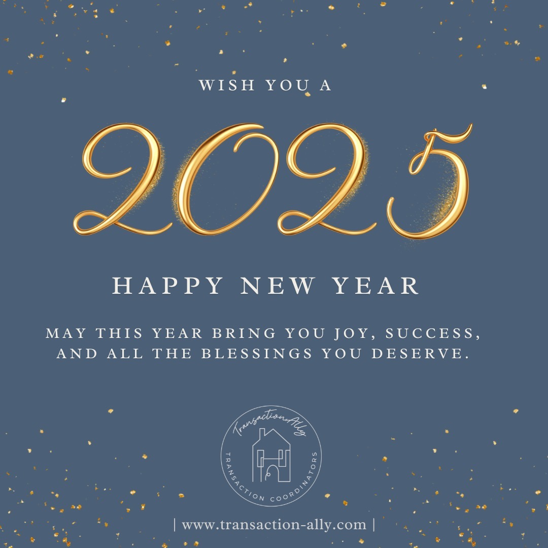 TransactionAlly will be closed Wednesday, January 1st to celebrate the New Year with family and friends. We look forward to a productive 2025 starting January 2nd.
