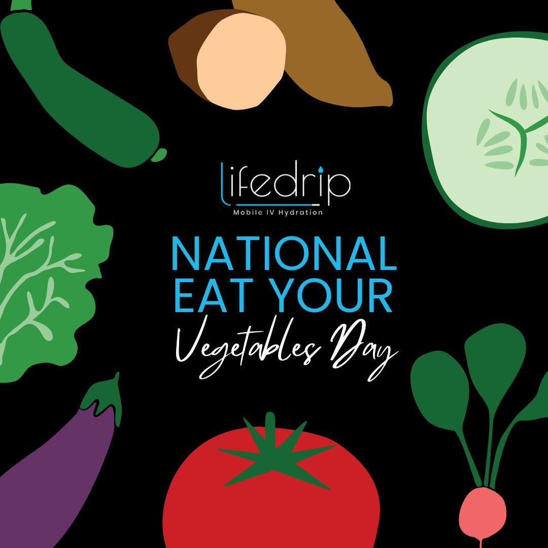 It's National Eat Your Vegetables Day! Vegetables are important sources of many nutrients, including potassium, dietary fiber, folate, vitamin A, and vitamin C. But no one food contains all the nutrients our body needs. Make sure you're eating a varied diet, and see us for IV vitamin therapy! 💙
To book an appointment, text or call 775-393-9644, email info@thelifedrip.com, or click the link in our bio!
.
.
.
#lifedrip #lifedripivhydration #ivhydration #health #wellness #mobileivhydration #reno #renonv #renosparks #sparks #sparksnv #nationaleatyourvegetablesday #eatyourvegetablesday #eatyourvegetables #vegetables