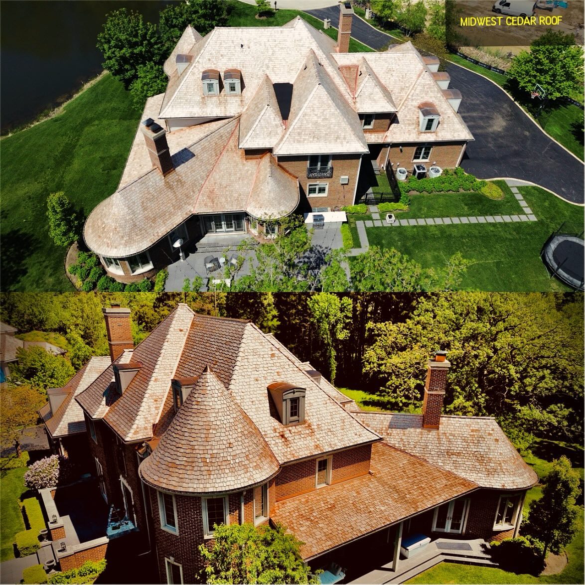 Lake Forest Cedar Perfections Shingles, stagger design.