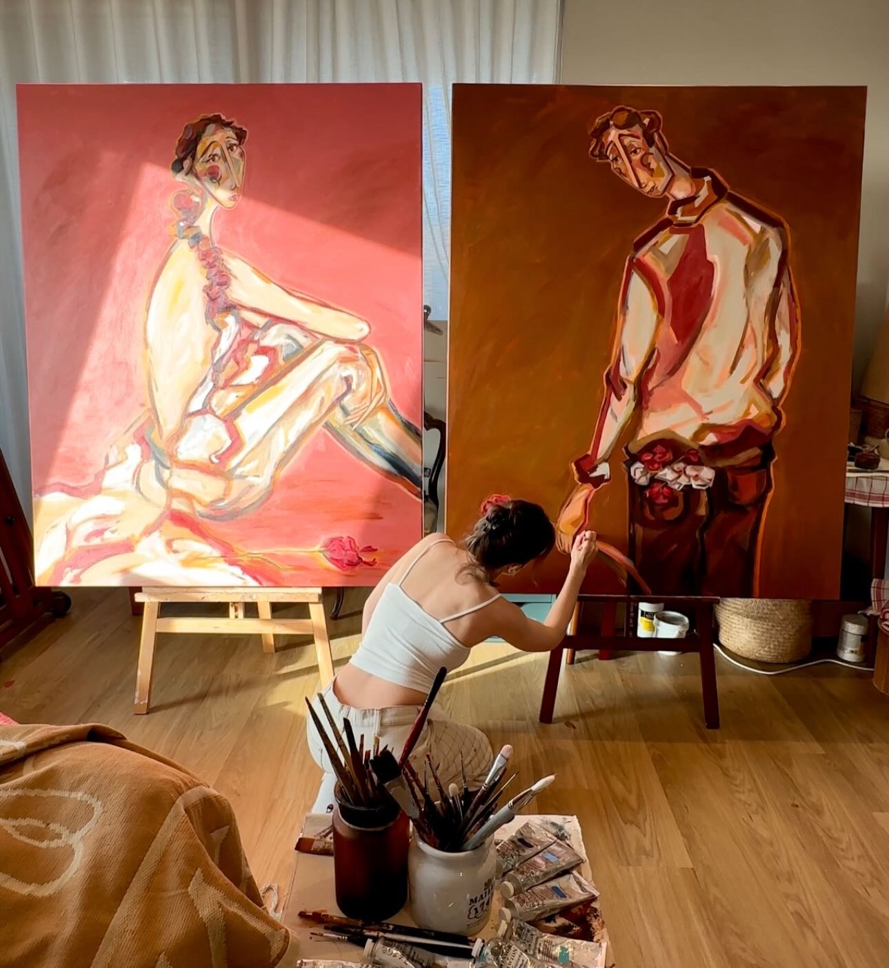 telling their story 🌹🥀
‘Fiorella’ and ‘Lincoln’
For my show this March in Notting Hill, London
Constance 2026
.
#artist #artforyourhome #portraitart #artforinteriors #interiorstyle painting