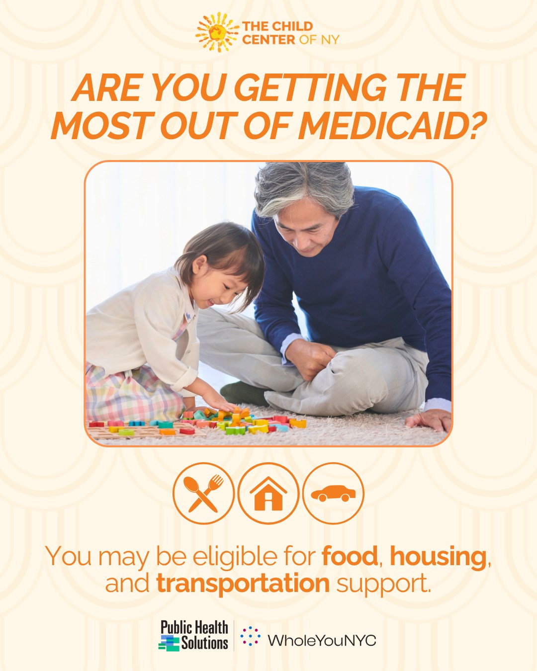 Did you know we’re part of the @wearephsny WholeYouNYC network? We can help Brooklyn, Queens, and Manhattan-based Medicaid members connect with benefits like food, transportation, and housing support.
Use the self-screener: https://bit.ly/wynycfindservices
Or call for assistance: 888-755-5045