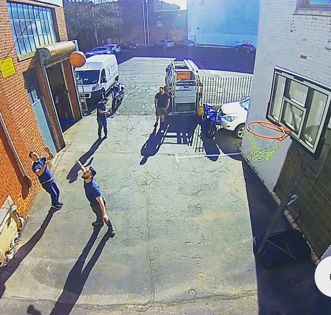 Super star apprentice plumber Matty Boy Levajac donates a basketball hoop for the shop and I'm running emergency calls late watching the crew on the ring surveillance absolutely suck at the game on my way back to HQ.
Just kidding, we're athlete technicians and plumbers all day baby!
Happy Easter, to those who celebrate!!!