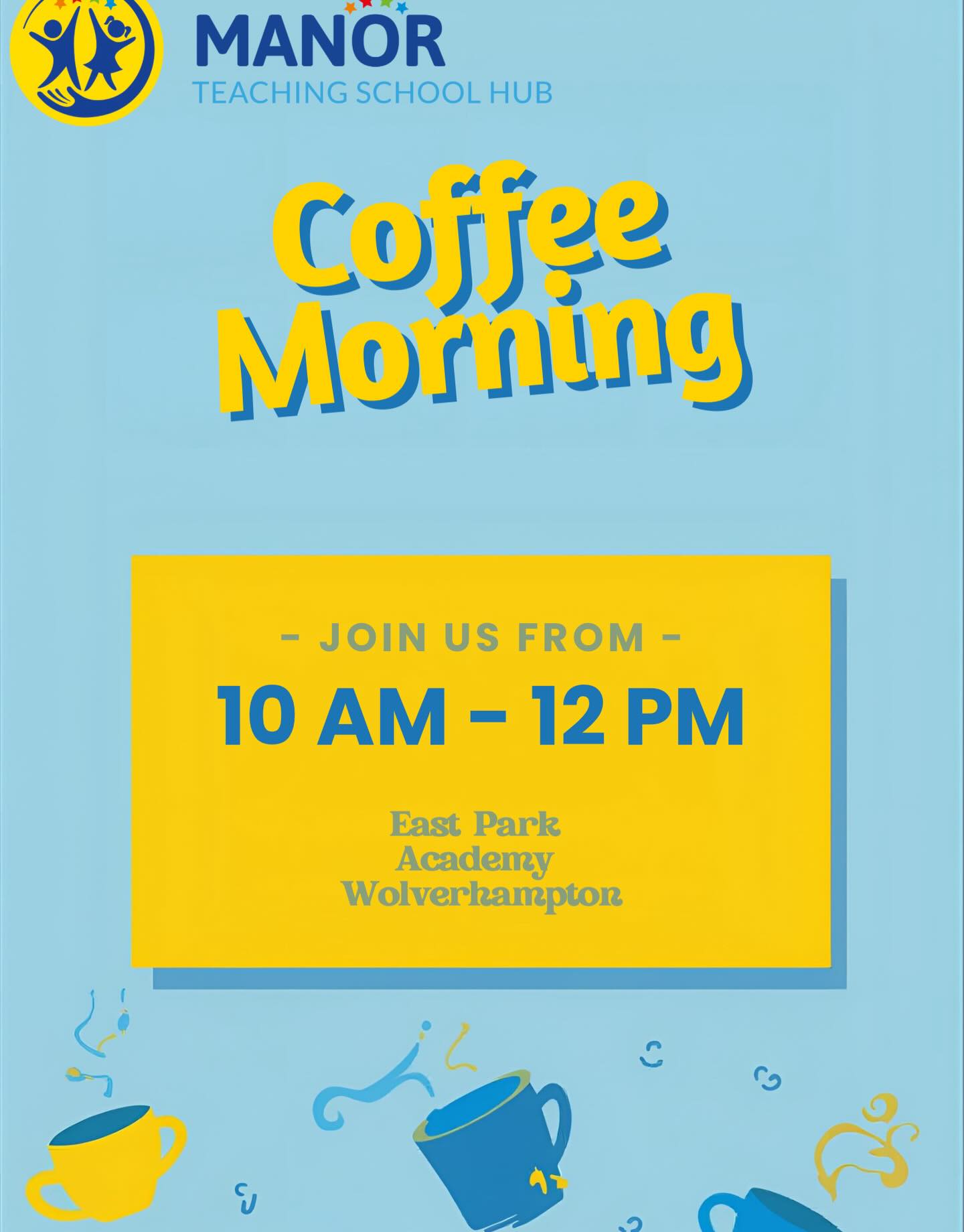 Got a degree and thinking about becoming a teacher? 🎓🍎
Join us for a relaxed Coffee Morning at East Park Academy, Wolverhampton from 10am–12pm.
Pop in for a cuppa ☕, chat with our team and find out how you can start your journey into teaching.
No pressure, just friendly conversations and helpful advice about how to train to become a teacher 💛💙
@manormultiacademytrust @ambition.inst @bb_scitt