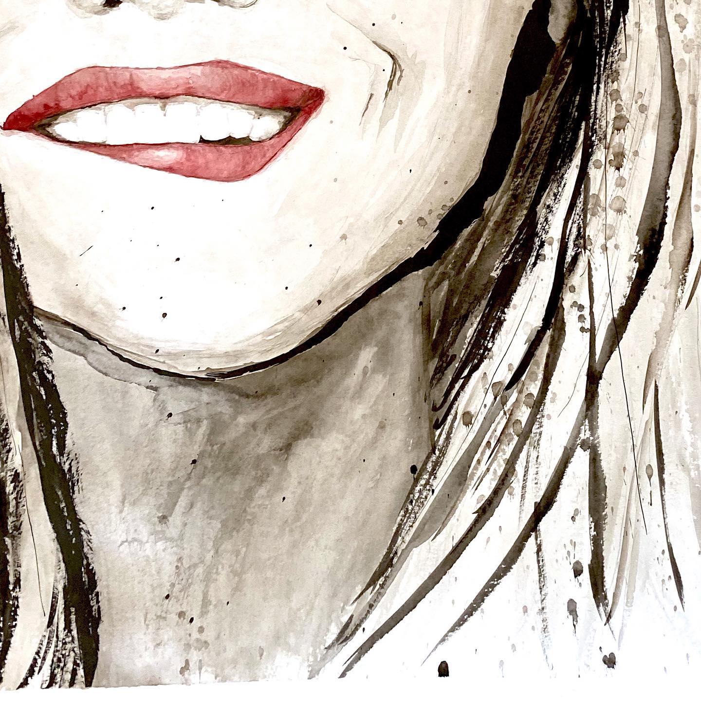 R E D - 70 x 98cm part 1
#teaser see full artwork in my shop | link in bio
⠀⠀⠀⠀⠀⠀⠀⠀⠀
#painting #aquarelle #watercolor #strongwoman #inkdrawing #mixedmedia #mixedmediaart #redlips #todaysartreport #artlovers #artofinstagram #artistsoninstagram #artist #kunst #artwork #womenwhodraw #painting #watercolorartist #viennaartist #künstler #malerei #portraits #viennaart