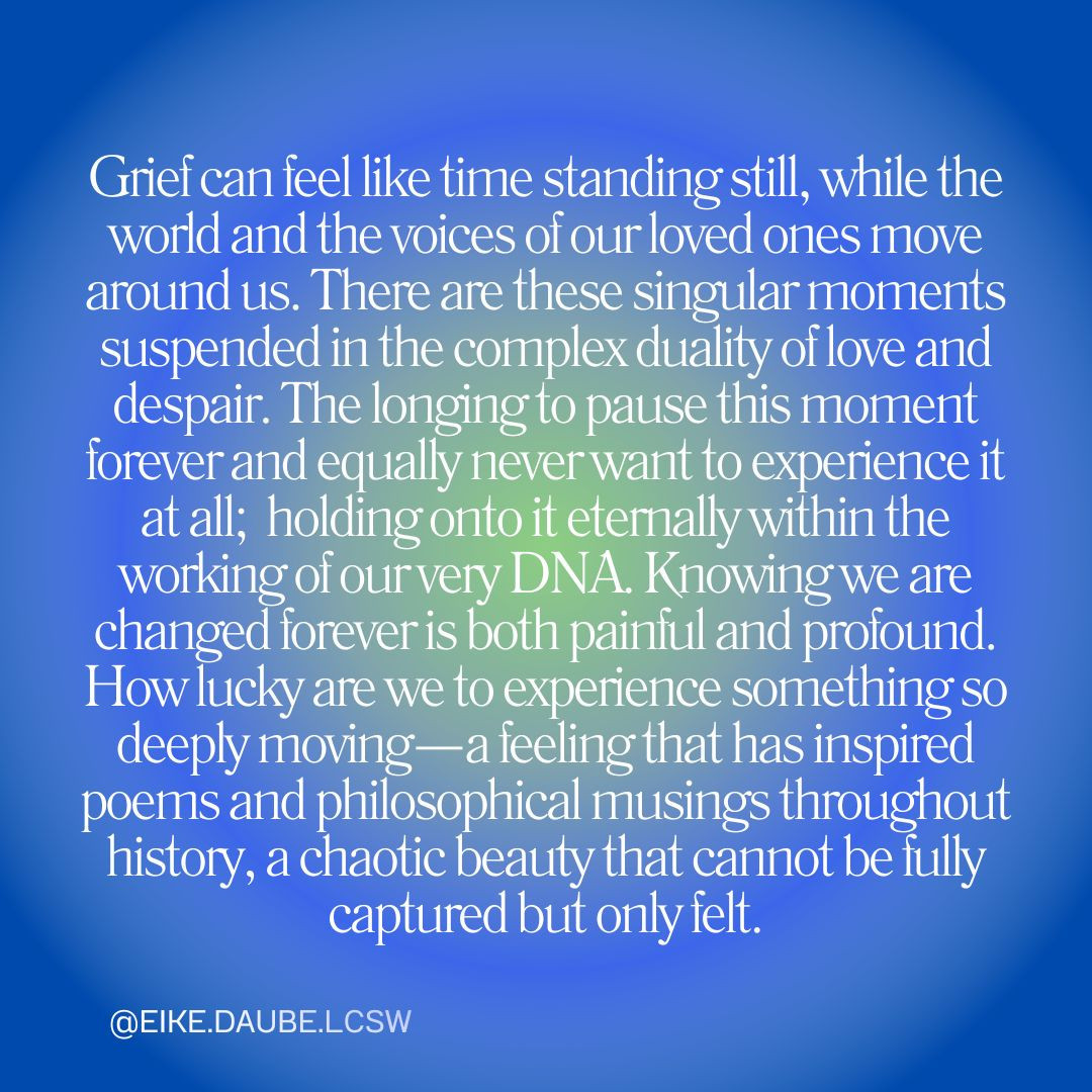 I leave this here for anyone who is grieving, has grieved, or will grieve in the future. Grief isn’t limited to immediate loss; it can also be present as we prepare for an anticipated loss.
It can also arise when we face sudden, unexpected changes.
1. Cancer
2. Relationships
3. Job loss
4. Grief of what could have been
.... So many other ways we navigate grief in life.
#greif #therapyforgriefandloss #wellbeing #timethenonrenewableresource