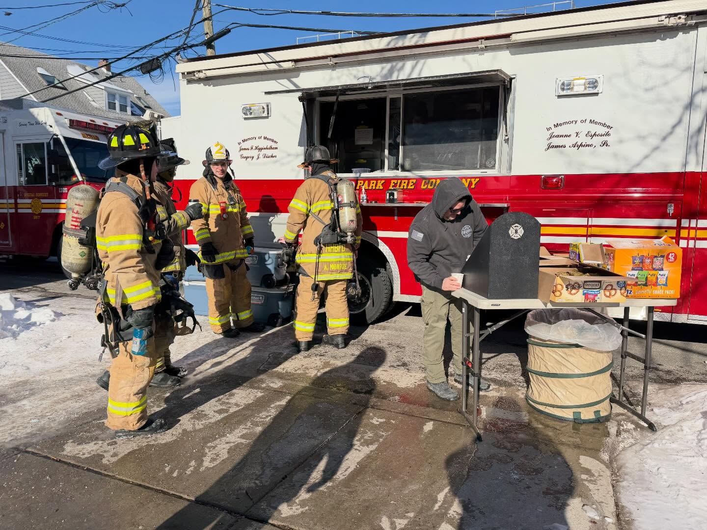 Rehab 13 responded to a residential fire in downtown Haddonfield, just off Kings Highway, on the morning of January 31st. We arrived on scene around 8:45 AM to assist crews with hydration and help firefighters refuel with coffee and hot chocolate during operations.
Thankfully, no injuries were reported and all occupants are safe. Great teamwork and a strong response by everyone on scene.
Proud to support those protecting our community.
#Rehab13