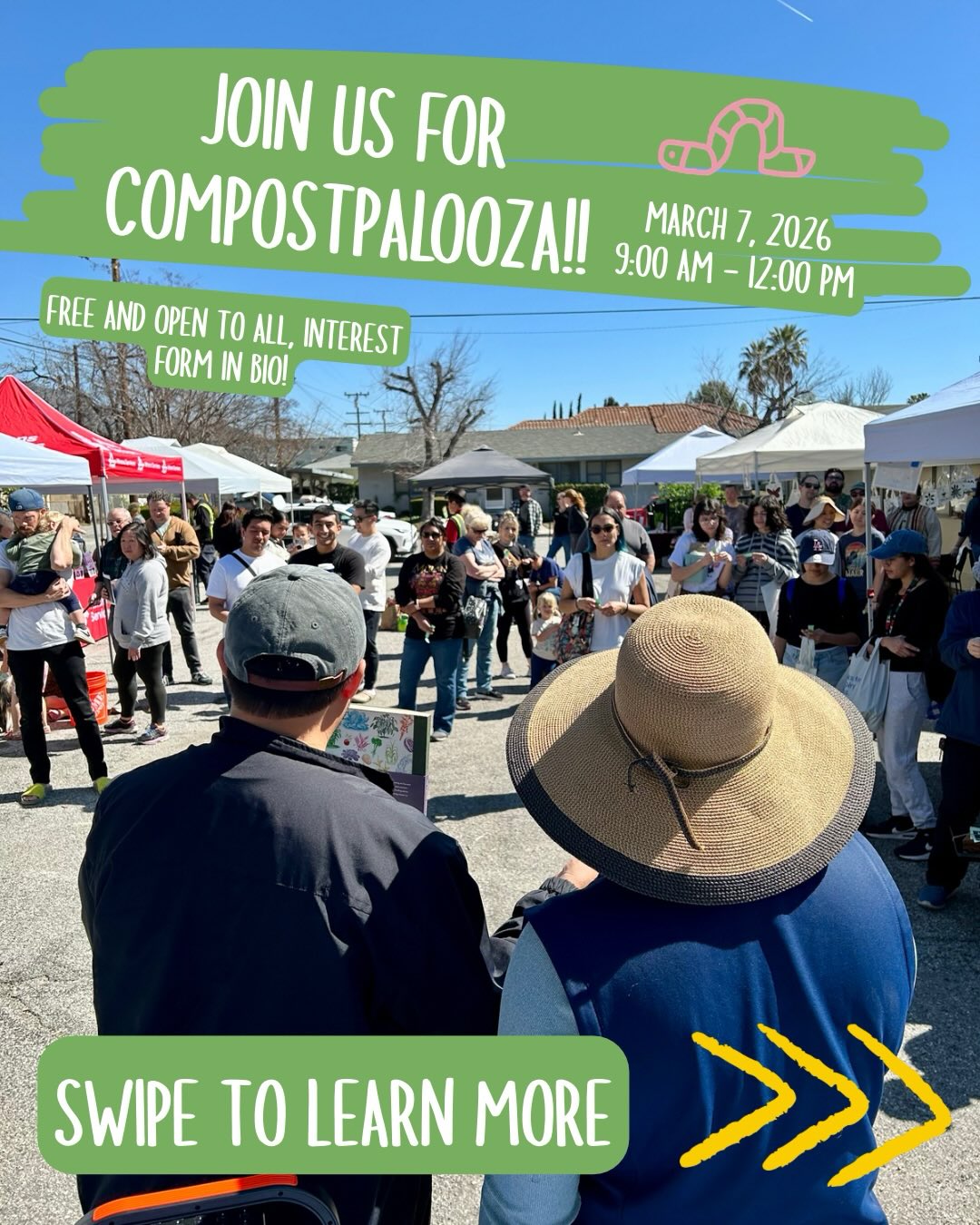 Who wants FREE compost? FREE raffles?
FREE worm bins? FREE education, crafts, activities, giveaways, and resources?!
Register today for all of these goodies and more!
Join us for Compostpalooza, coming up on Saturday, March 7th from 9am to 12pm at Monrovia Community Garden 303 W. Colorado Blvd
Register now with the link in our bio!
#communityevent #monrovia #compost #composting