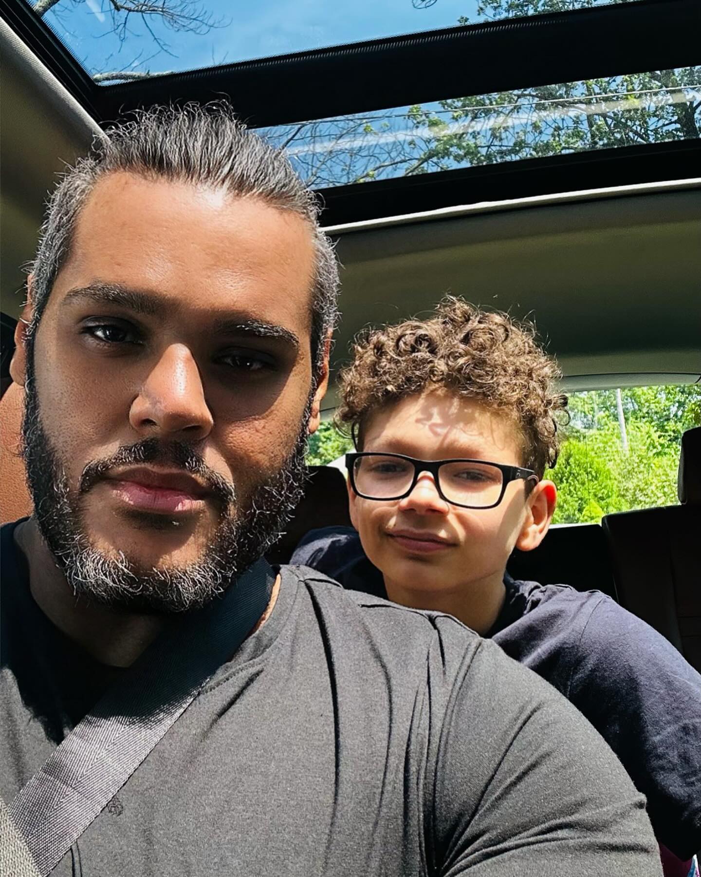 Dropping my baby off at his grandparents. While I go on a business trip. 🥺🥰