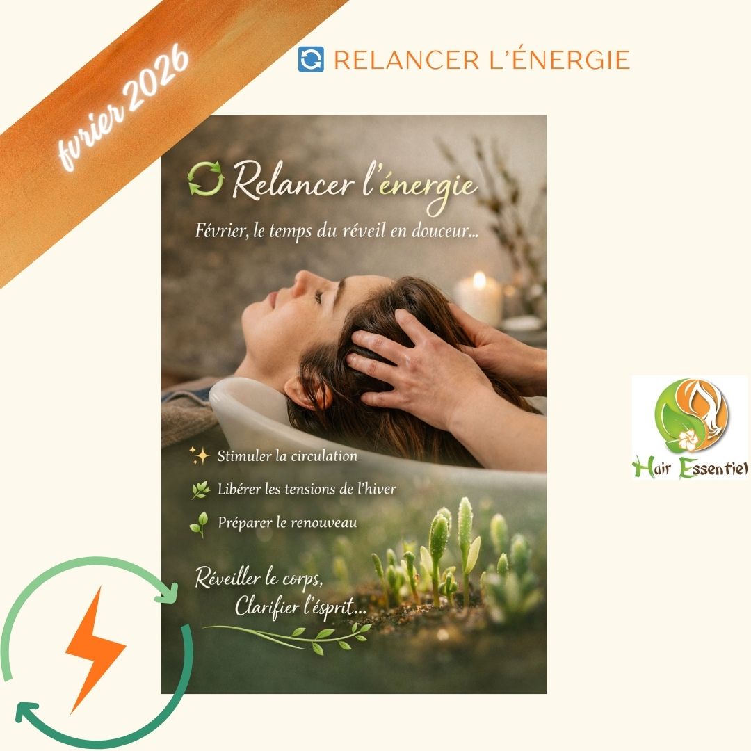 🔄 Relancer l’énergie
Février marque doucement la remontée de l’énergie ✨
Après l’hiver et le ralentissement naturel du corps,
c’est le moment de remettre du mouvement,
sans brusquer, sans forcer 🌿
Relancer l’énergie, c’est :
stimuler la circulation sanguine et énergétique,
libérer les tensions accumulées pendant l’hiver,
redonner de la vitalité au cuir chevelu et aux cheveux.
Les soins Hair Spa et les massages crâniens accompagnent cette transition en douceur,
en réveillant le corps,
en clarifiant l’esprit,
en préparant le renouveau 🌱
Février n’est pas encore le printemps,
mais il en pose les premières intentions ✨
#RelancerLEnergie
#Février
#Renouveau
#HairSpa
#MassageCrânien
#ÉnergieVitale
#BienÊtreGlobal