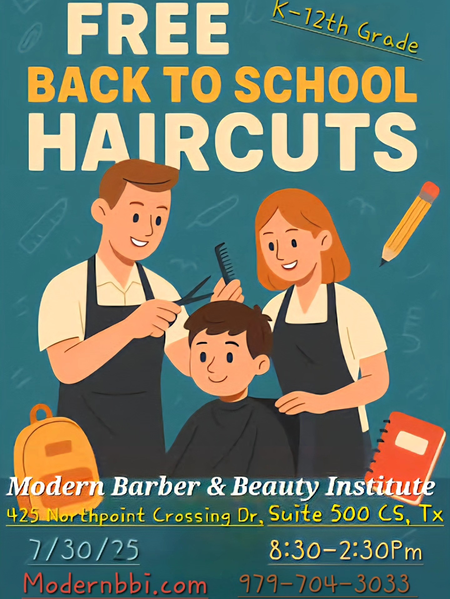 Parking is located in the garage levels one and two it should say retail parking directly in front of your parking space. You may also park anywhere on the street as long as it's not in front of the leasing office please call the school for further questions.