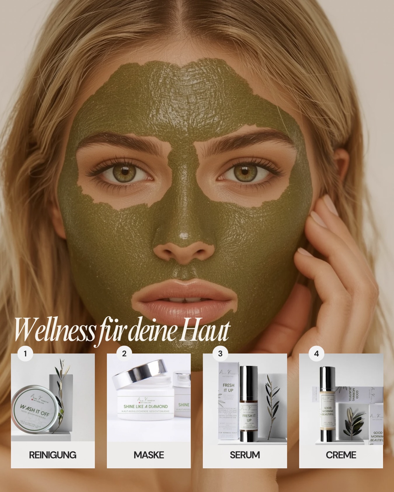 Manchmal braucht deine Haut genau das, was auch du brauchst: eine Pause.
✨ Reinigen
✨ Pflegen
✨ Regenerieren
Unsere natürliche Pflegeroutine verbindet hochwertige Pflanzenwirkstoffe mit echter Swiss-Made Qualität – für sichtbar frische, strahlende Haut und einen Moment nur für dich.
💚 Naturkosmetik, die wirkt
💚 Für alle Hauttypen geeignet
💚 Deine tägliche Selfcare-Routine
#wellnessfürdiehaut #naturkosmetik #selfcaremoment #hautpflege #swissmade