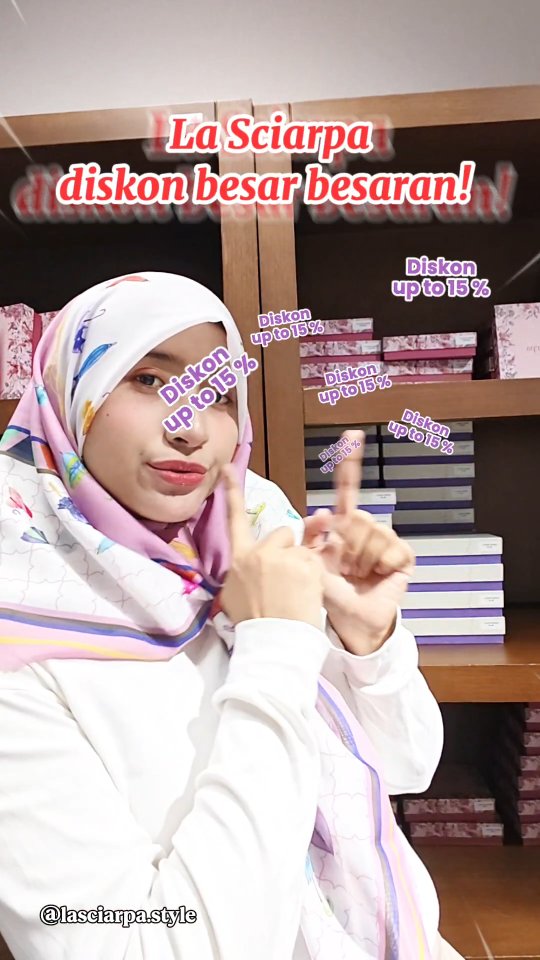 ✨*Lagi cari hijab premium buat pelengkap look lebaranmu? Yuk, mampir ke pameran La Sciarpa* ✨
📍 LG Atrium Kota Kasablanka (KOKAS)
🗓️ 2 - 15 Februari 2026
Kenapa wajib punya?
✅ Bahan Voale Premium (Adem & nyaman)
✅ Anti Gosok & Anti Lecek
✅ DISKON UP TO 15% (Hanya di pameran)
Serbu cepat - cepat! Jangan sampai warna incaranmu diambil orang lain. See you there! 👋
#LaSciarpa #KoleksiTerbaru #HijabPremium #DiskonKokas #OOTDHijab