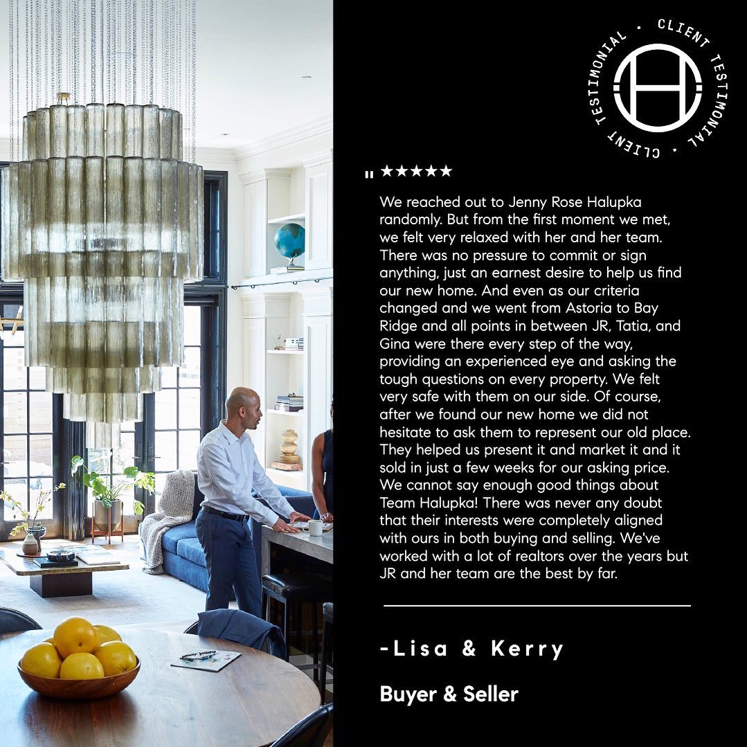 The testimonial you’re looking for when verifying if you have the right realtors on your side…#
✨
Chat GPT couldn’t even make this up if it tried... Real feels from real buyers and sellers in #Brooklyn.
✨
_________________________
Contact Us Today 📲
@jennyrosehalupka - 908.247.2945 / jrh@compass.com
@ginahalupka.realestate
_________________________
.
.
.
.
#thehalupkateam #teamhalupka #brooklynrealestate #brooklynrealtor #brooklynhomesforsale #trustedadvisor #brooklynrealestateagent #realestatebrooklyn #brooklynproperty #brooklynliving #nycrealtor #nycapartments #angieslist #realtorreview #agenttestimonial #clienttestimonial #nyctestimonial #realtortestimonial #homesforsale #housingmarket #dreamhome #luxuryhomes #homebuying #homeselling #realestateinvesting #homeownership #chatgpt4 #chatgpt.