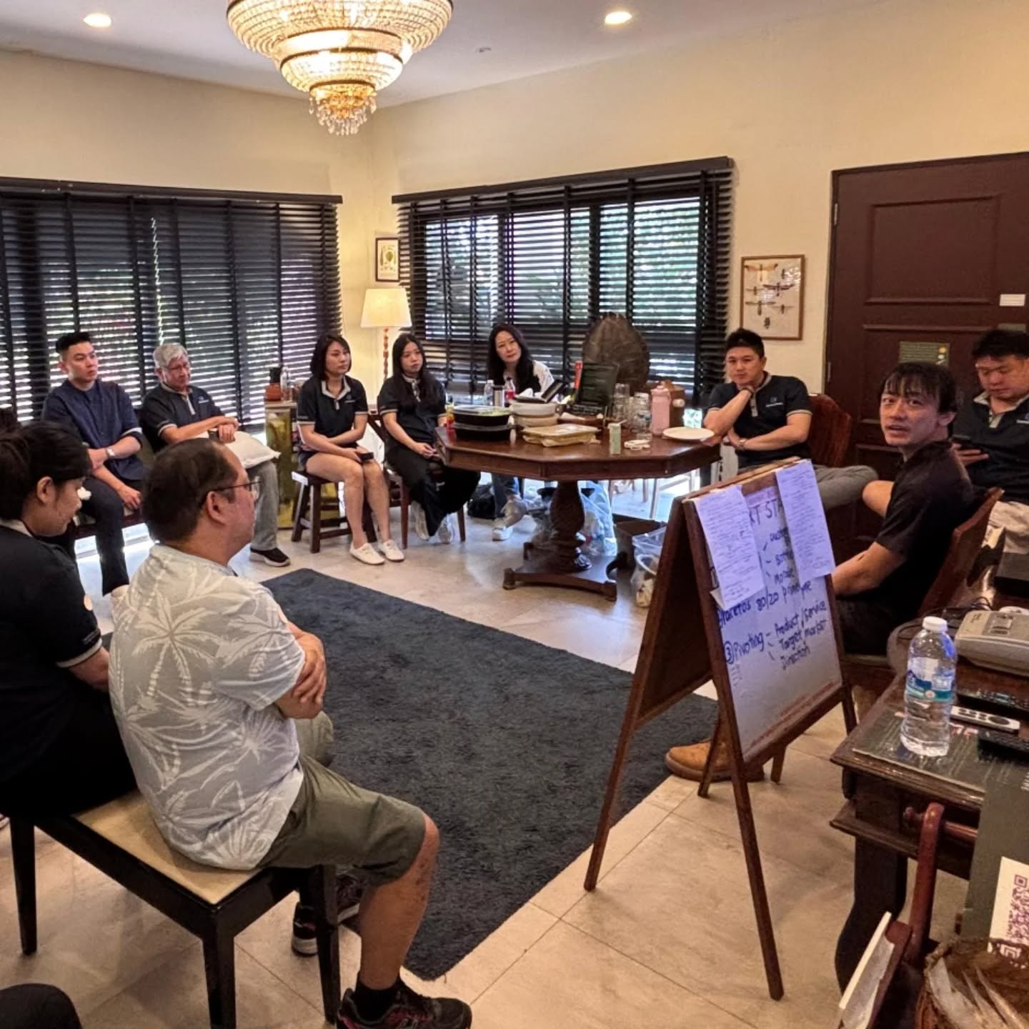 Today we began our Training & Talks programme, where @clarencechua spoke to a (30-year old!) finance company on Plateauing, Pivoting, and Pareto's & Parkinson's Law.
They also played our Treasure Hunt designed by the late playwright Jonathan Lim.
Next up, a NTU class in late-Feb. They will be attending a literal Fireside Chat at our hotel.
https://www.thesundownersg.com/training-talks