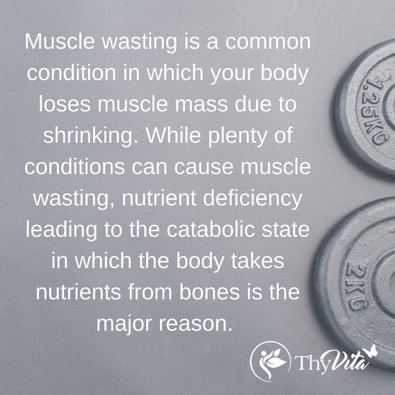 Muscles getting weaker, losing tone and gaining fat? How can nutrient deficiency lead to muscle wasting?
#Thyroidhealth #thyroiddisease #lifeafterthyroidectomy #womenshealth #MensHealth #Hypothyroidism #Thyroidcancer #thyvita