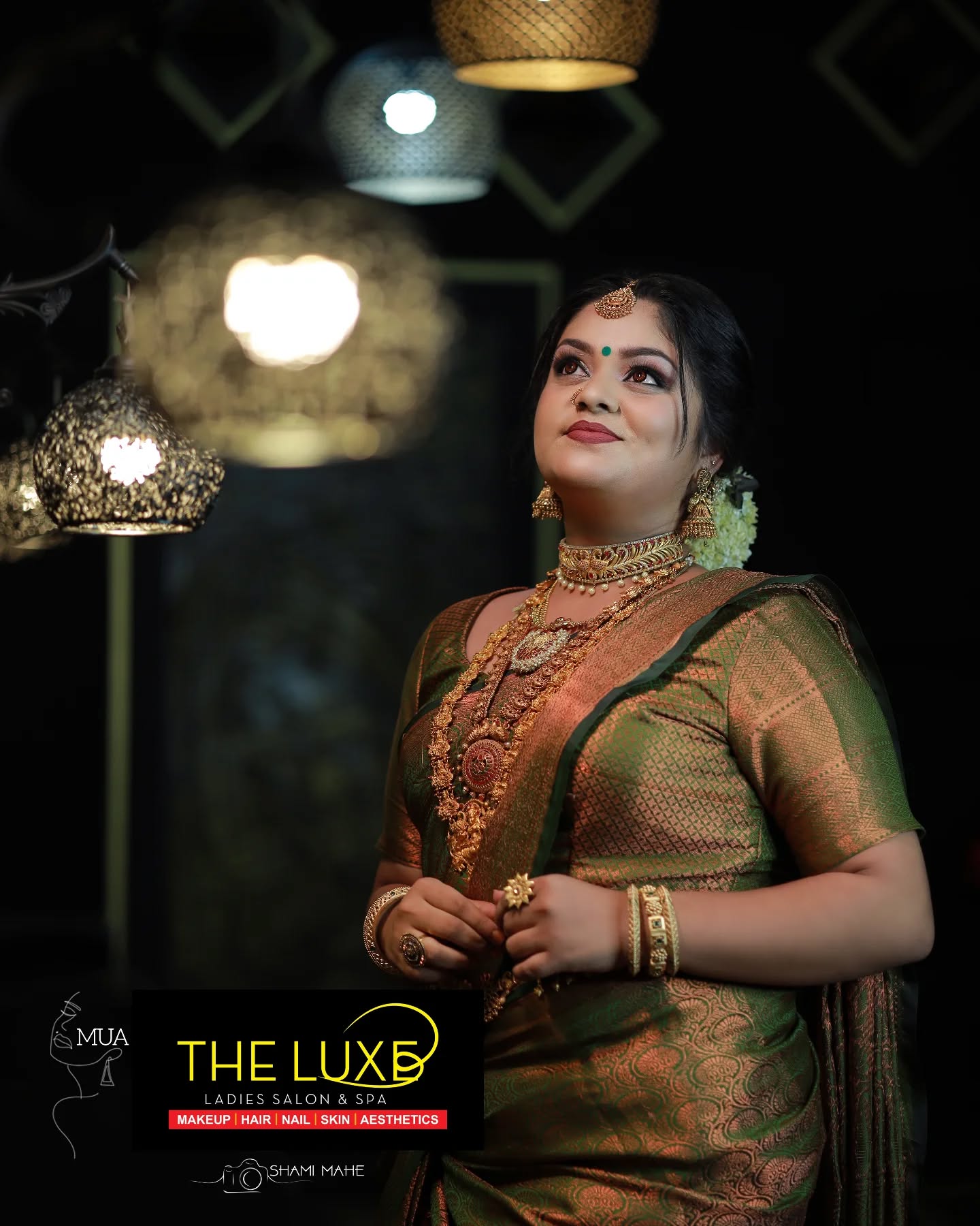 Elevating bridal beauty to perfection with a stunning makeover by The Luxe Ladies Salon & Spa โจ๐ Because every bride deserves to feel flawless. #MakeoverByKavitha #BridalGlow #timelessbeauty