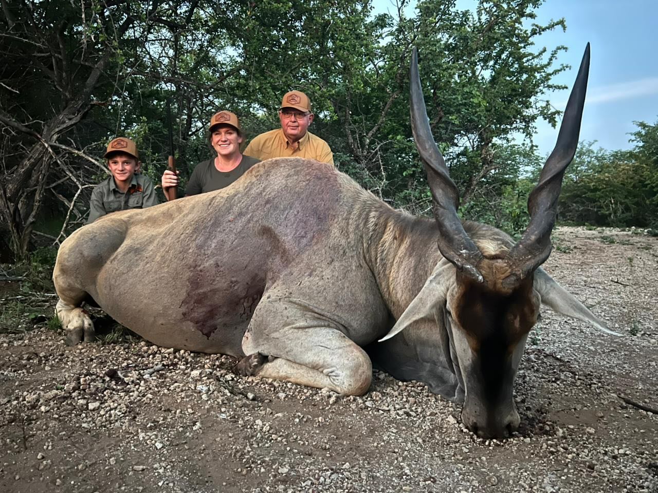 Eland! what a bull to take! Welldone to the lady huntress to make a good shot on this absolute brute of a Eland!