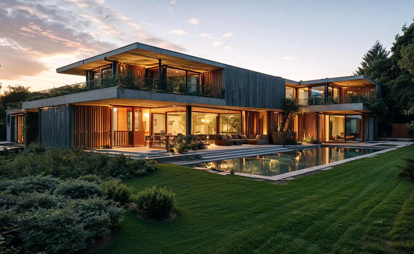 New Constantia houses at dusk
#masterpiece_architects #design #architecture #mansion