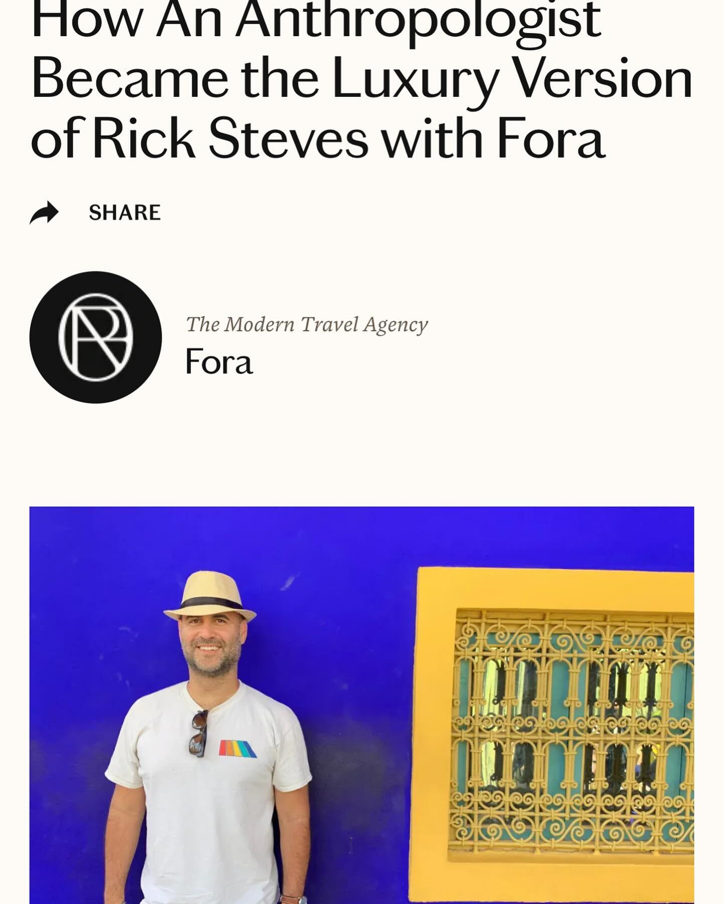 I love talking about my love for travel and Europe! So grateful for this and for being a part of @hellofora #ilovetravel #traveladdict #traveladvisor