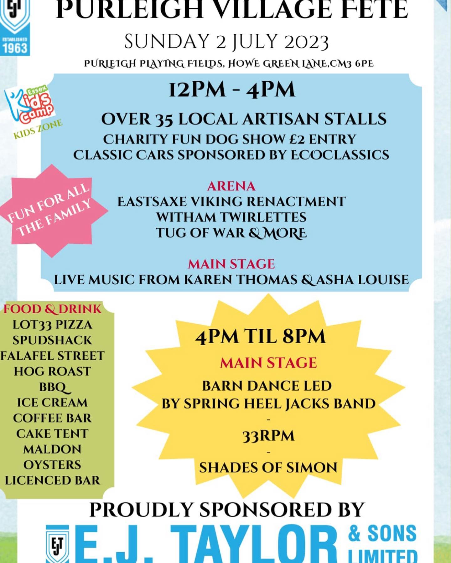 Put Sunday 2nd July in your diary for the Purleigh Village Fete with a classic car stand sponsored by Eco Classics come and see some of the the electric cars featured on our YouTube @downatthebarns channel plus other vintage vehicles and lots more including stalls and live music #purleighessex #purleighvillage #carshow