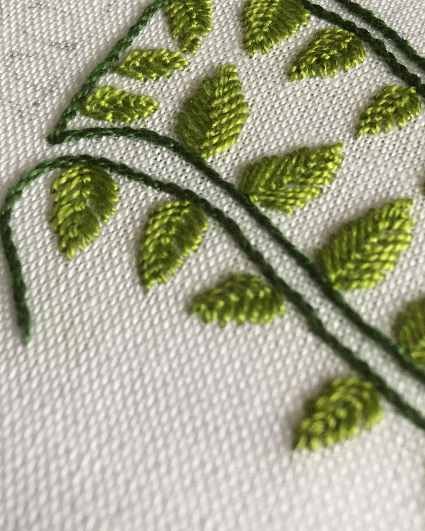 I made some progress with this piece on the weekend, between getting other things ready for TORM this coming weekend and prep for classes at the Knitting and Stitching Show in Harrogate the following weekend. I love taking a historical design and stitching it - I learn so much, I wonder about the person who designed it and who wore it. This is from an early 17th century pattern book so no stitch instructions. I can see it being done in lots of techniques but chose this one as a starting point. #17thcenturyembroidery #17thcenturycostume #historical #historicalembroidery #historicalcostume #smokingcap #handembroidery #stemstitch #flystitch #torm #theoriginalreenactorsmarket #knittingandstitchingshow #embroideryclass