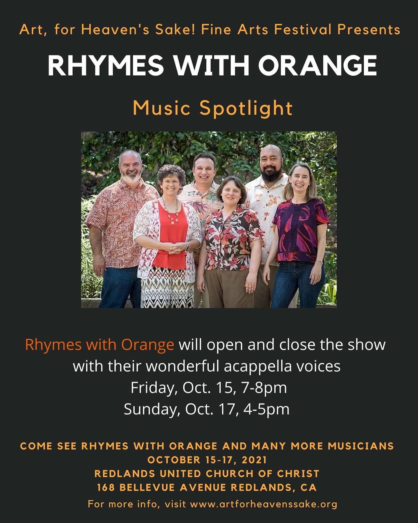 Looking forward to our first public performance post-Covid. Outdoors and we’re fully vaccinated and tested. Come join us for some acappella music - we’ve got new songs in our repertoire! #artforheavenssake #redlandsunitedchurchofchrist #acapella #acappella #redlands #rwo #rhymeswithorange