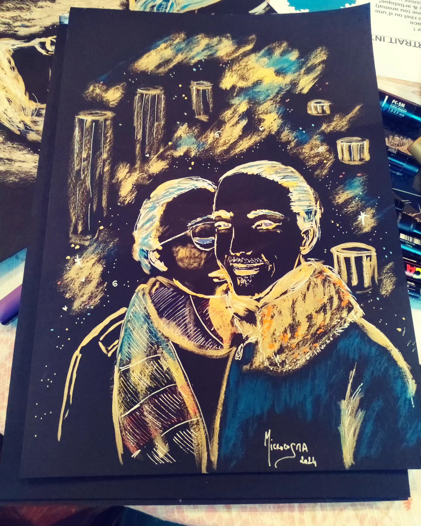 Hier après-midi, j'ai dessiné ce portrait DUO d'après photo, cadeau d'une amoureuse à son amoureux !
Bonne idée n'est-ce pas ?
Si l'idée cadeau vous tente, contactez-moi en DM!
Réalisation rapide, pour une surprise pleine d'art et d'amour 💙🎨✨
#artiste #dessin #portraitduo #couple #lovelove #idéecadeau #lovers #drawerdreamer #drawoftheday #instalife #artstyle #spirit