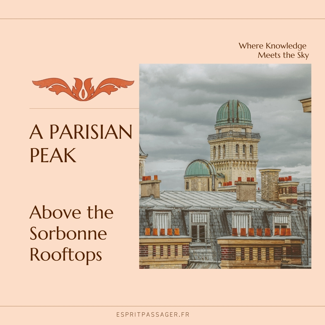 Have you ever stopped to admire what lies above Sorbonne?
These rooftops have seen centuries of intellectual evolution, whispered debates, and the dreams of countless students reaching for the skies. Beyond their academic legacy, they embody Paris itself!
Gazing at the Sorbonne from this angle, you’re reminded of the stories Paris tells: the hum of ideas rising with the morning mist.
It’s a view that blends the personal and the monumental – as if Paris is saying, “Here, every thought has a place to soar.”
Take a moment to look up next time you’re near. The rooftops have a way of inspiring dreams, just like the halls below.
✨ What’s your favorite Parisian view that stirs the imagination? Share it with us in the comments!
#ParisianViews #Sorbonne #ParisRooftops #LatinQuarter #HiddenParis #ParisianCharm #CityofLight #InspiringParis #ParisStories #OffTheBeatenPath #ParisMoments #RooftopViews #AcademicParis #ParisLovers #FrenchElegance