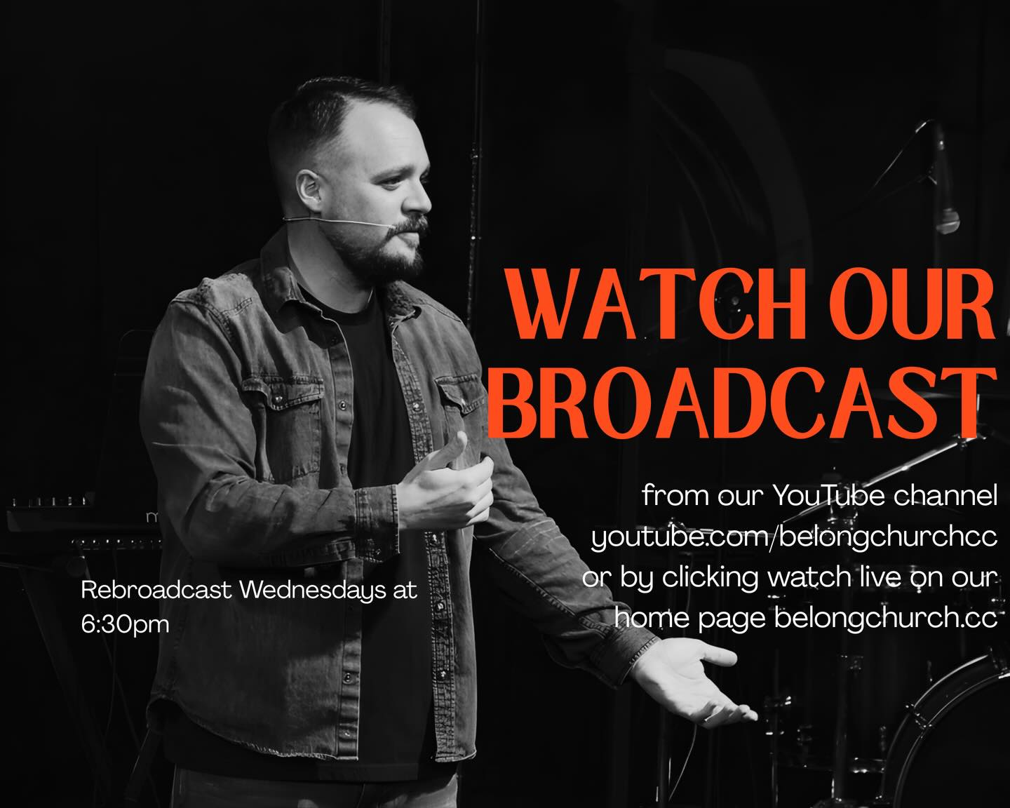 Did you miss Sunday Service? The Online rebroadcast of service is Wednesdays at 6:00pm. Check out our YouTube account!